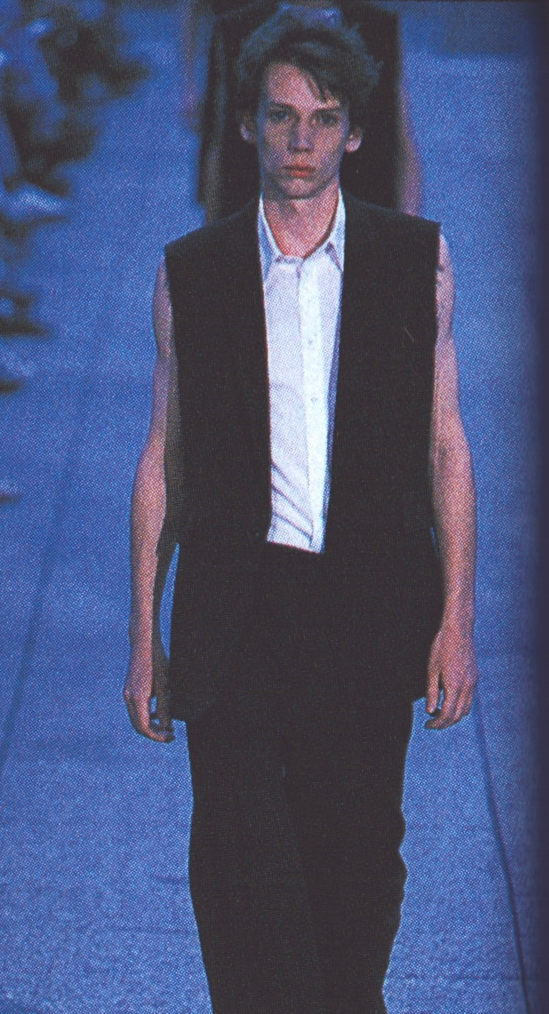 Raf Simons Spring-Summer 1999 "Kinetic Youth" Sleeveless Blazer