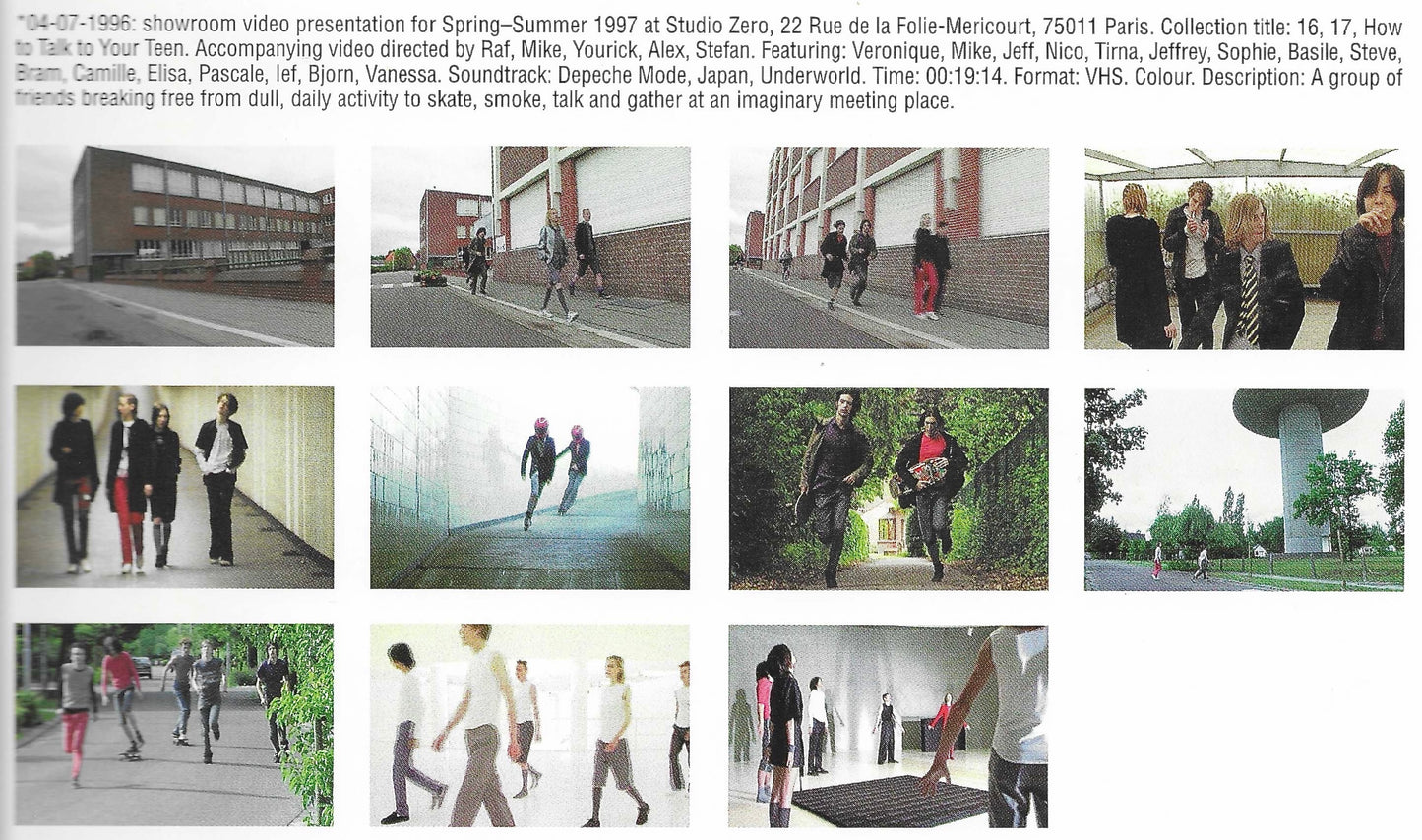 Raf Simons Spring-Summer 1997 'Teenage Summercamp' Cut-Off Shirt