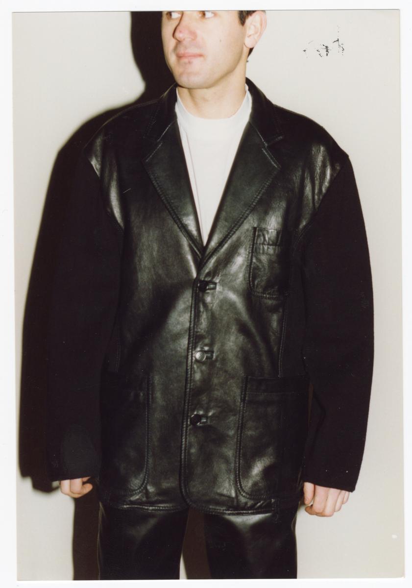 Dirk Bikkembergs Autumn-Winter 1991/92 Hybrid Leather Jacket
