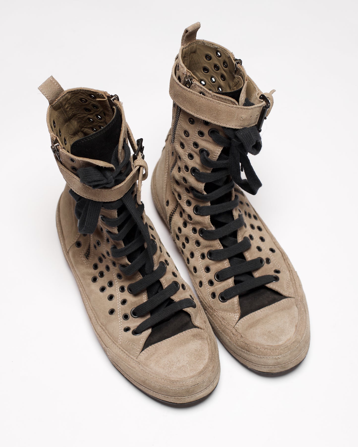 Ann Demeulemeester Spring-Summer 2012 Scamosciato High Top Grommet Sneakers