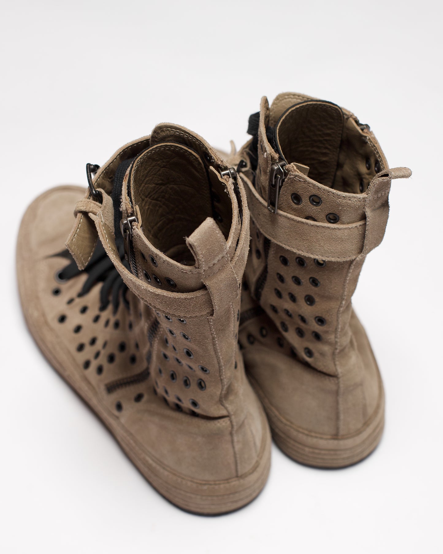 Ann Demeulemeester Spring-Summer 2012 Scamosciato High Top Grommet Sneakers