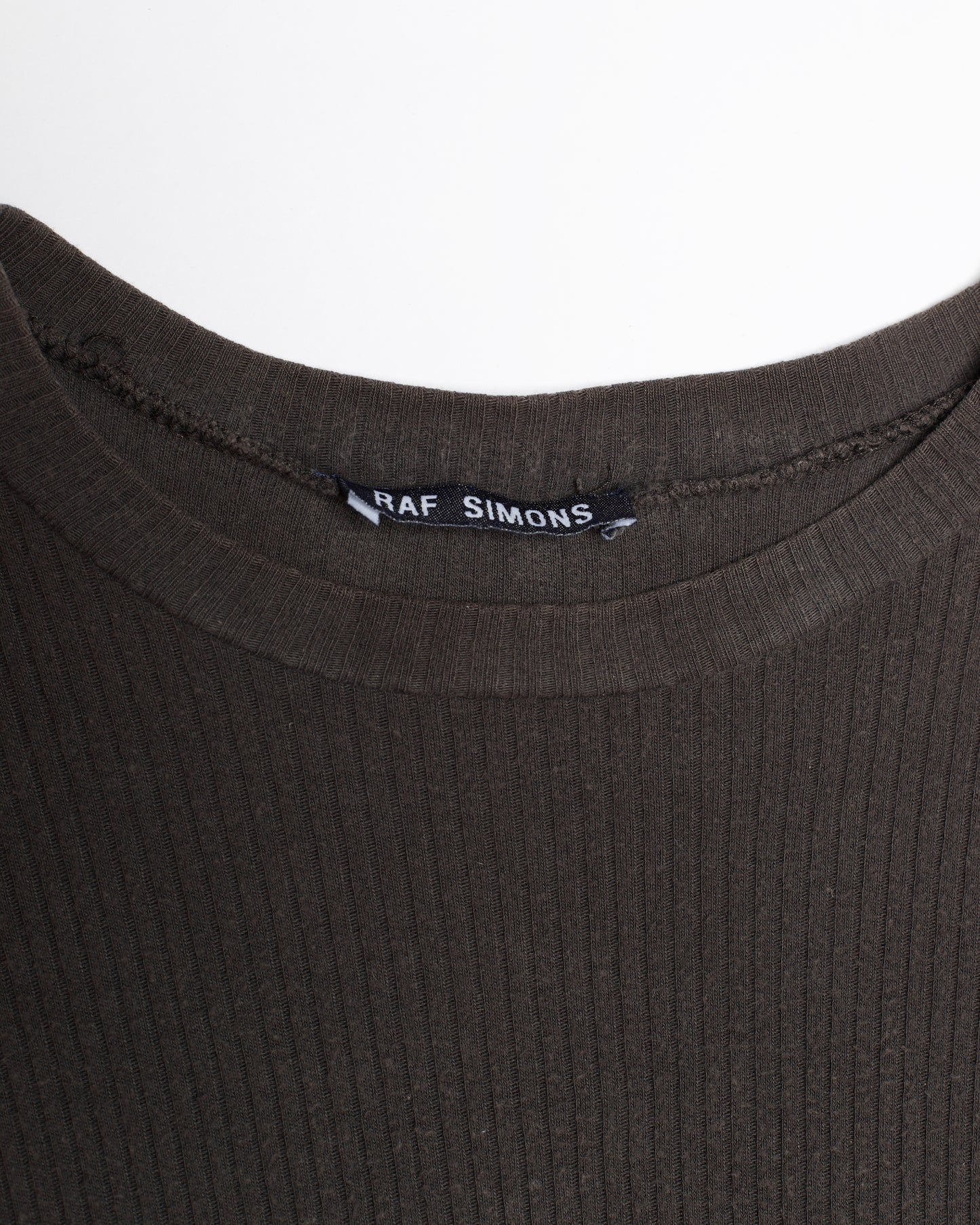 Raf Simons Blue Tag Ribbed Top