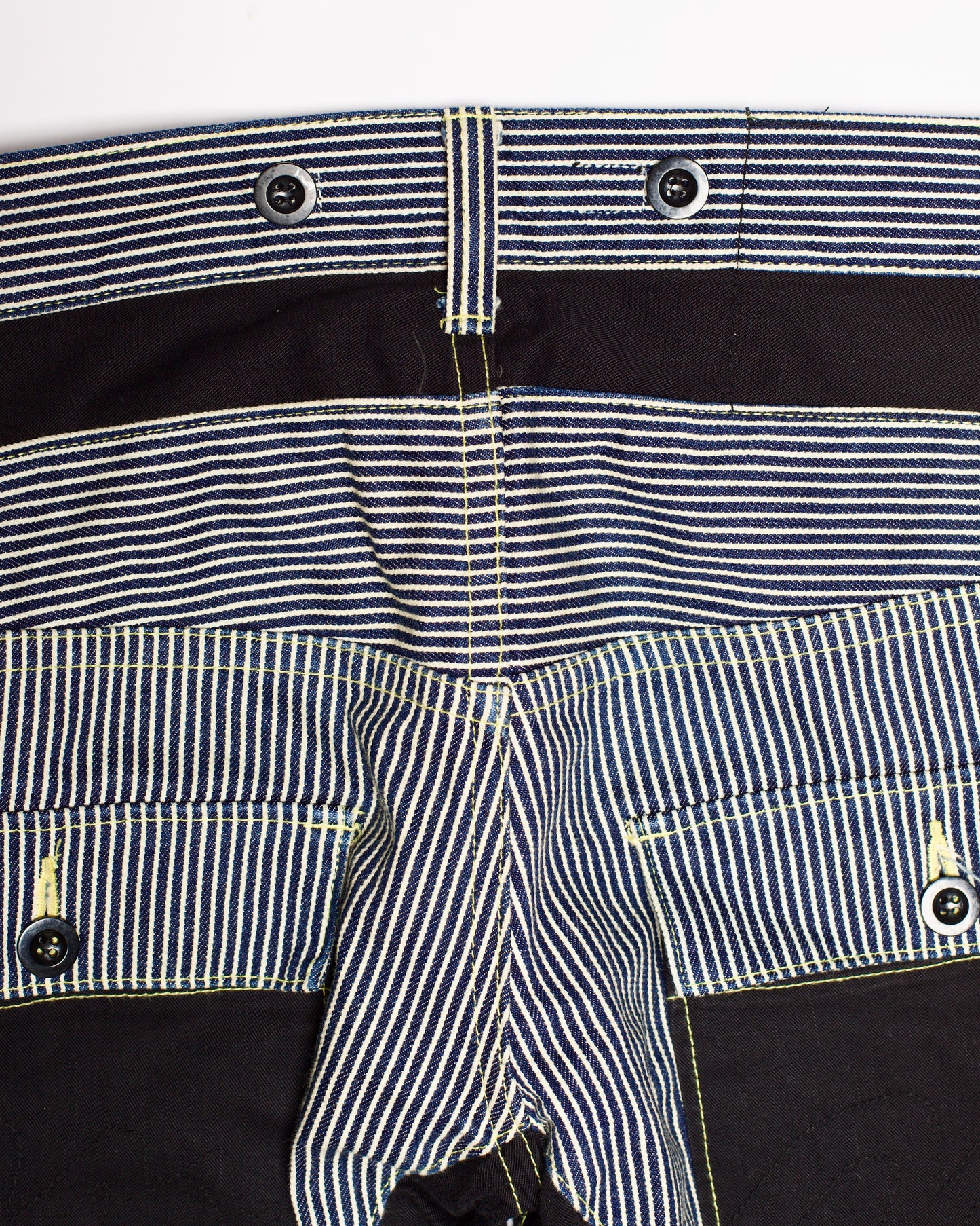 Mixed-Up-Confusion Hickory Repaired Denim