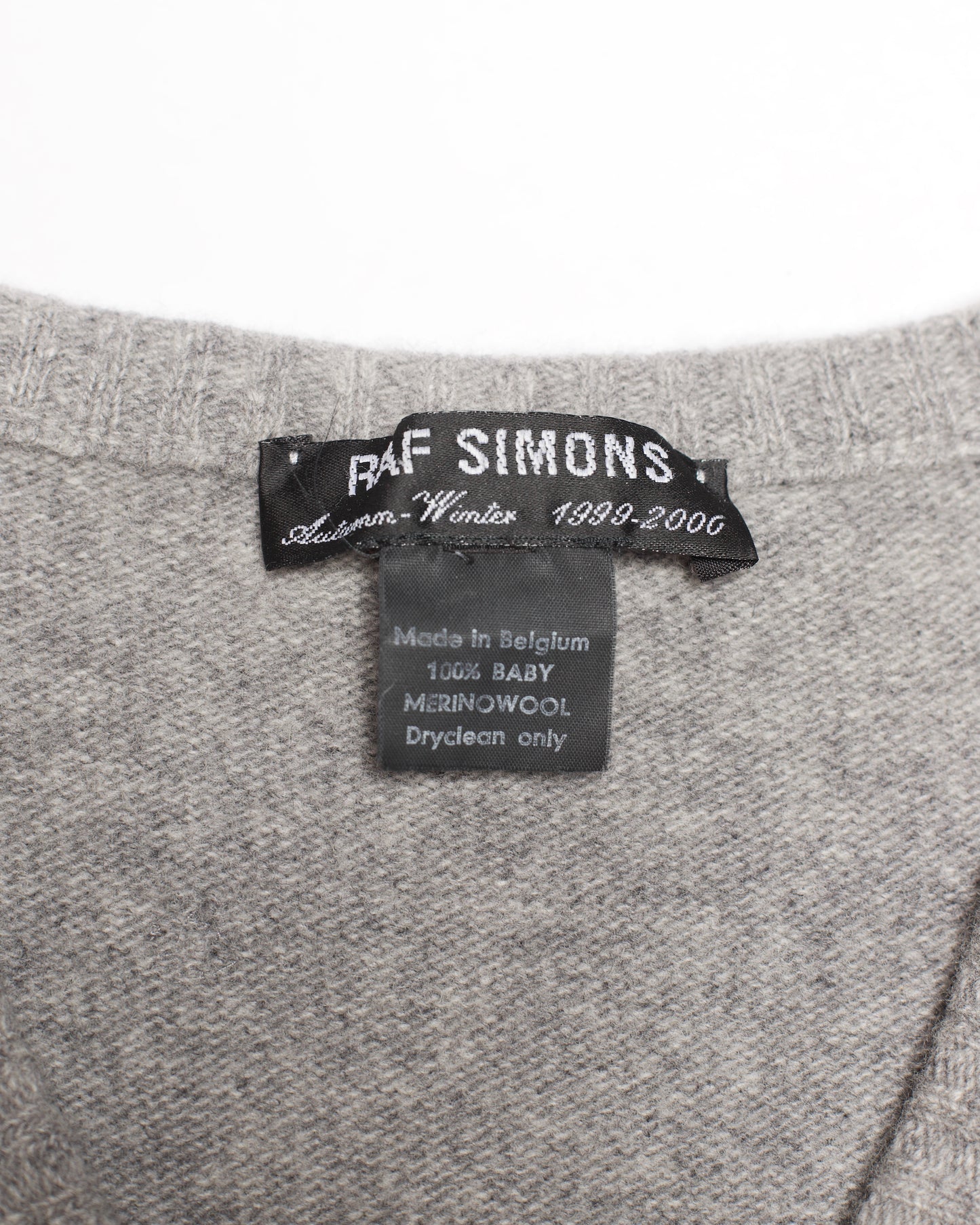 Raf Simons Autumn-Winter 1999/00 "Disorder - Incubation - Isolation" V-Neck Knit