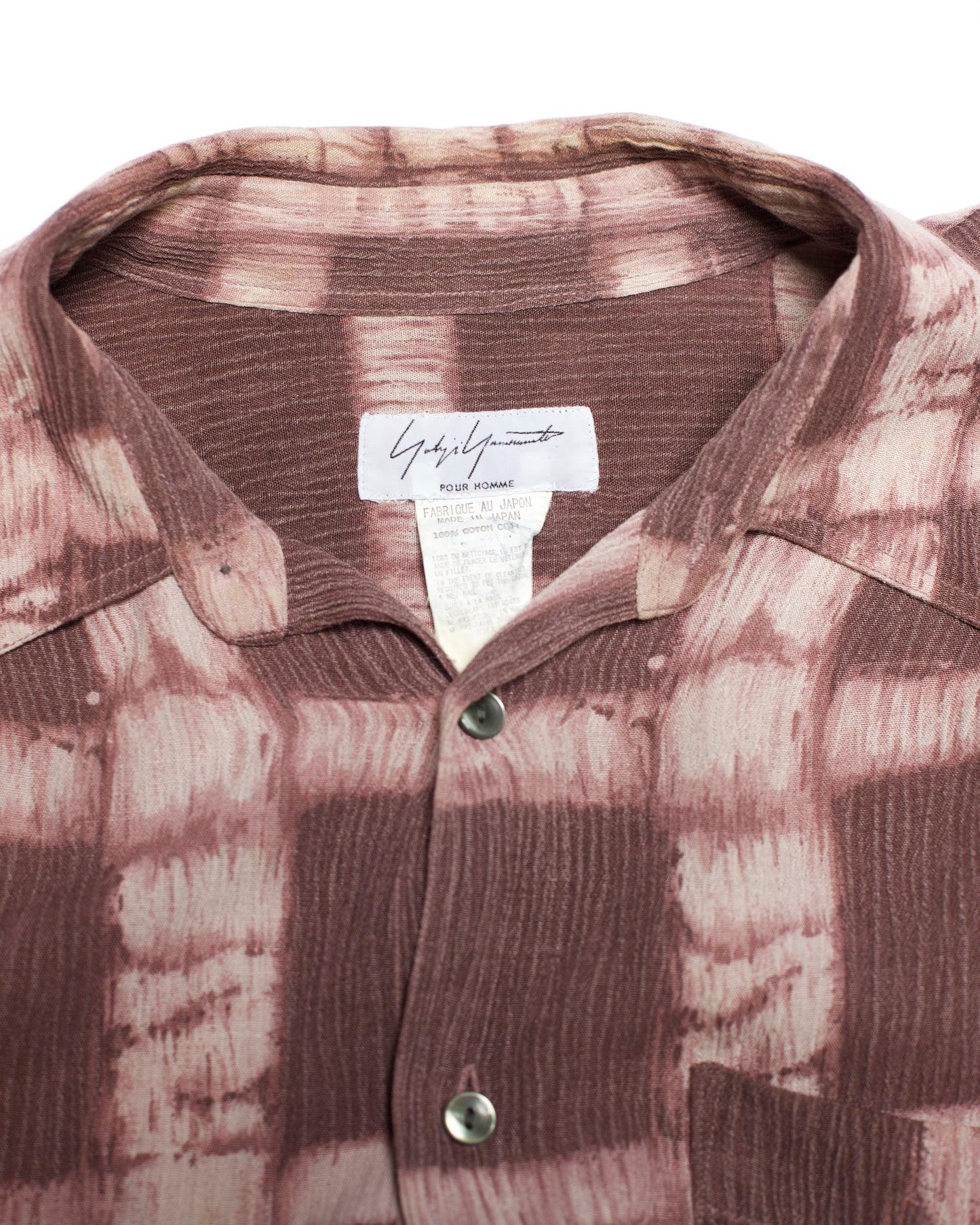 Yohji Yamamoto Pour Homme Shibori Dyed Longsleeve