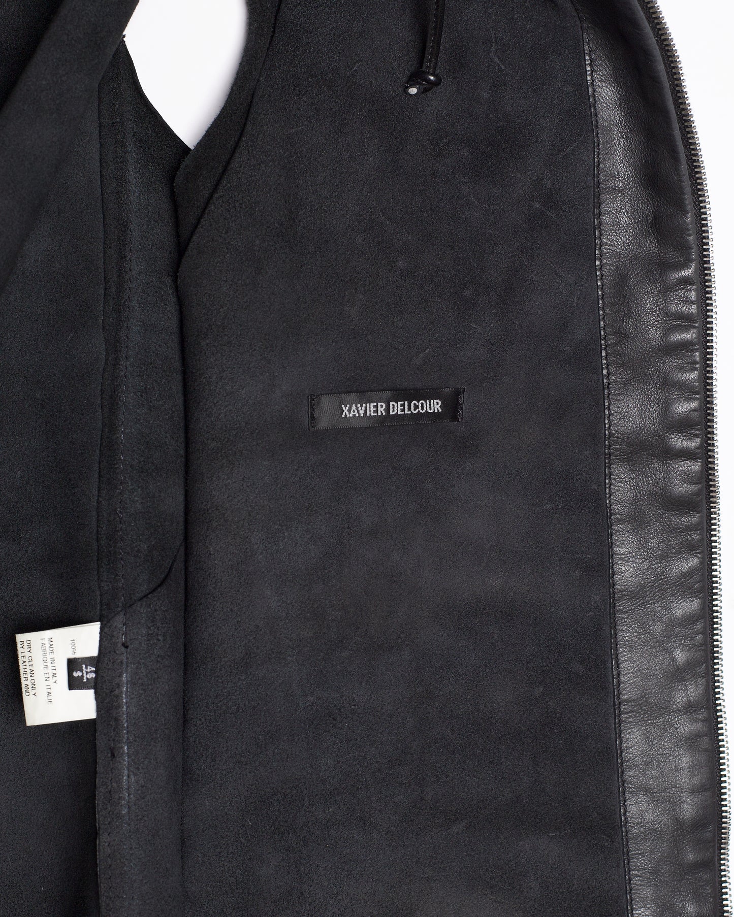 Xavier Delcour Hooded Leather Vest