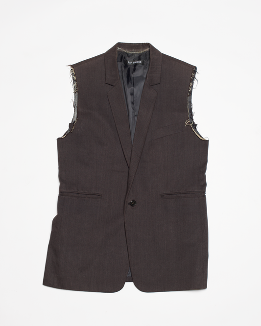 Raf Simons Spring-Summer 1999 "Kinetic Youth" Sleeveless Blazer