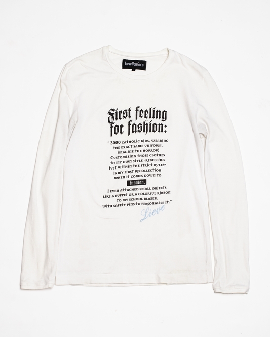 Lieve Van Gorp Spring-Summer 1999 "First Feeling for Fashion" Longsleeve Shirt