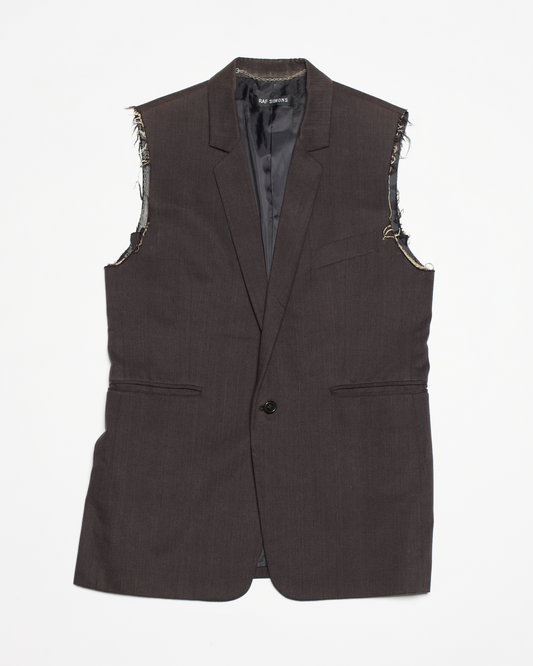 Raf Simons Spring-Summer 1999 "Kinetic Youth" Sleeveless Blazer