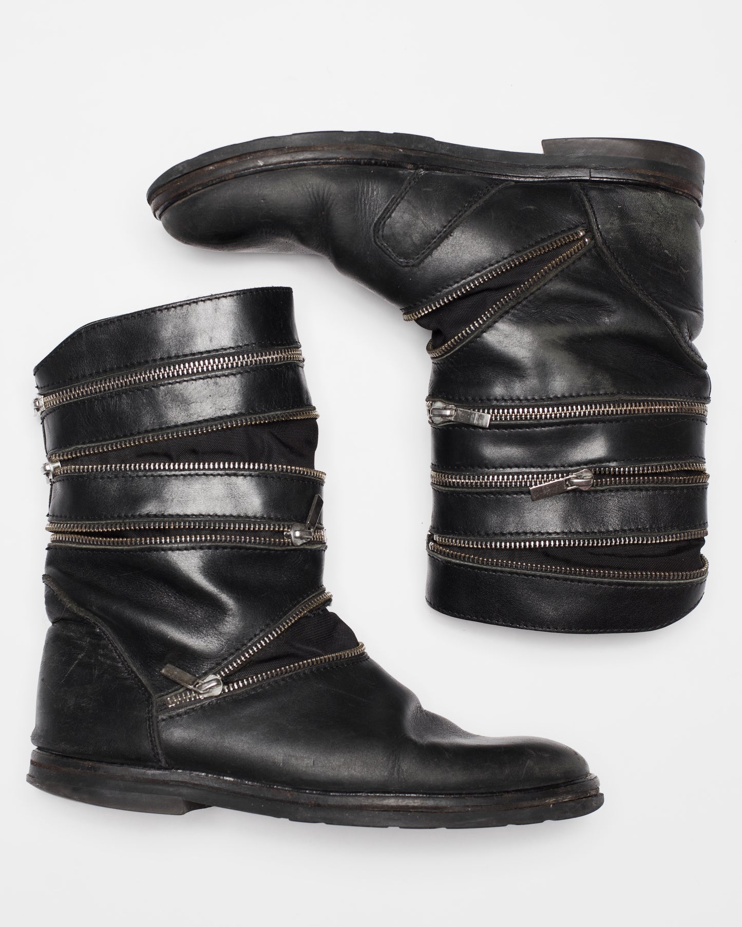 Raf Simons Autumn-Winter 2006/07 Accordion Zipper Boots