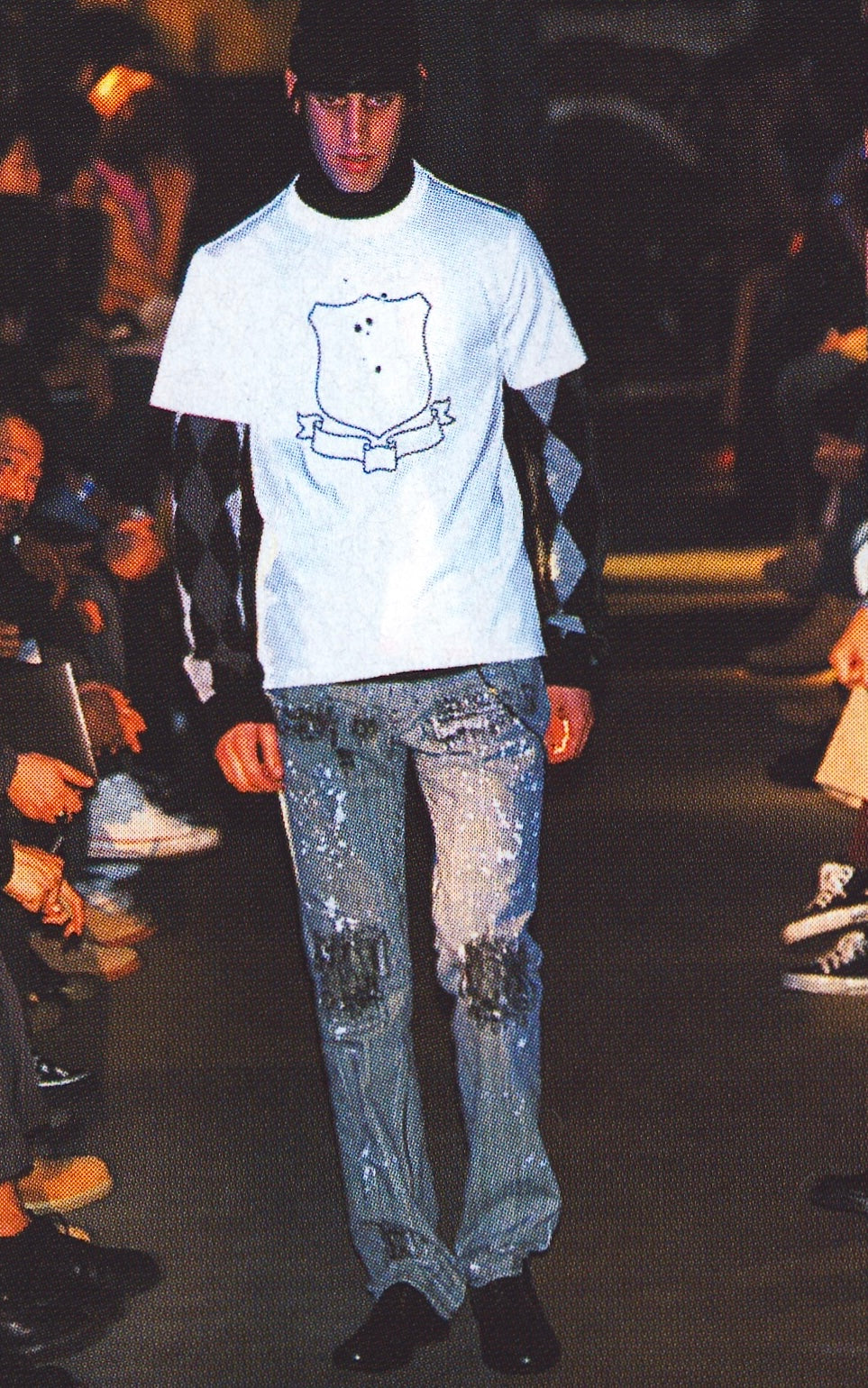 Number (N)ine Autumn-Winter 2001/02 "Standards" Hickory Repaired Pants
