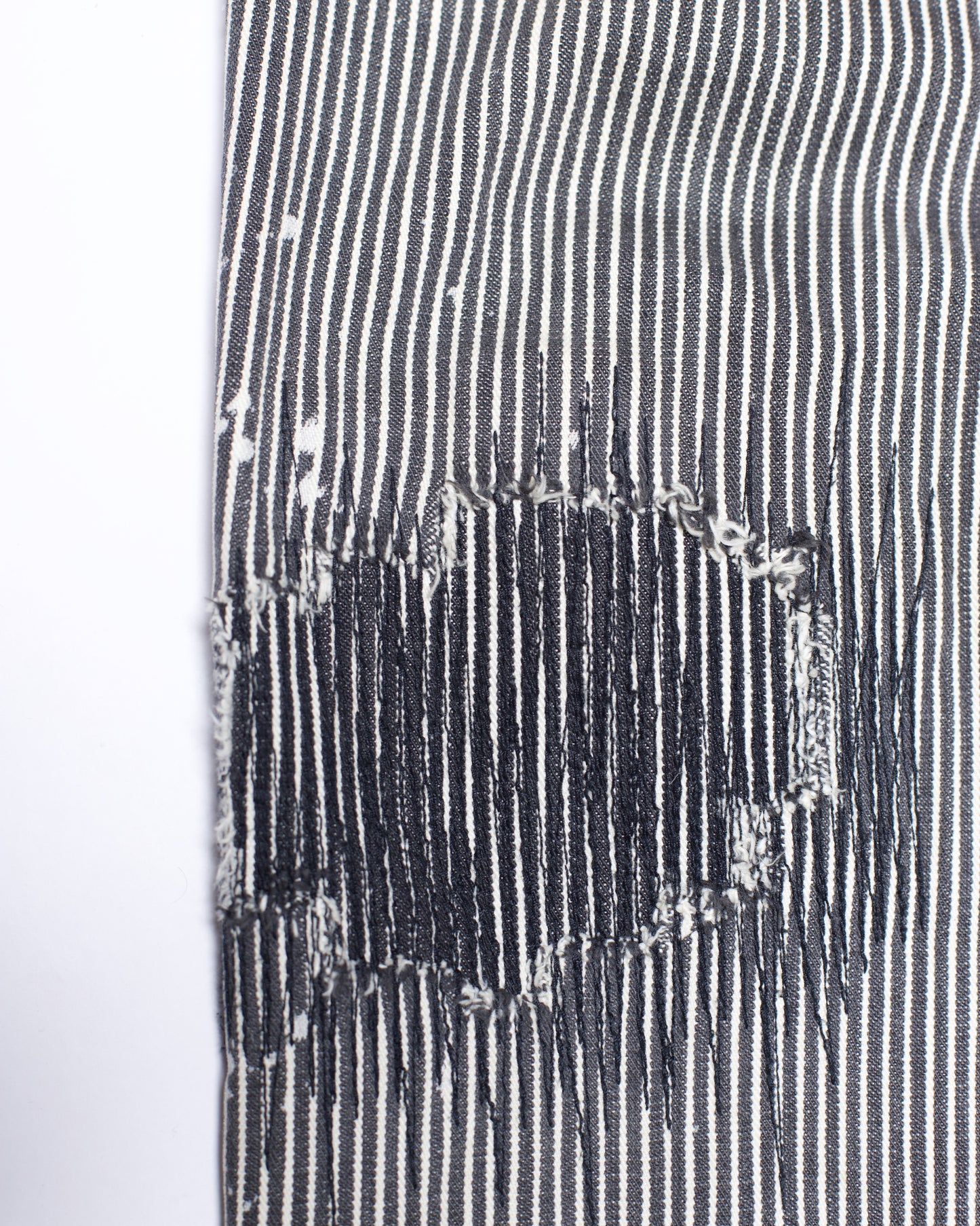Number (N)ine Autumn-Winter 2001/02 "Standards" Hickory Repaired Pants