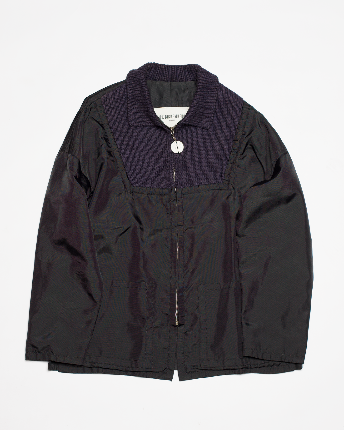 Dirk Bikkembergs Hommes Panelled Knit Bomber