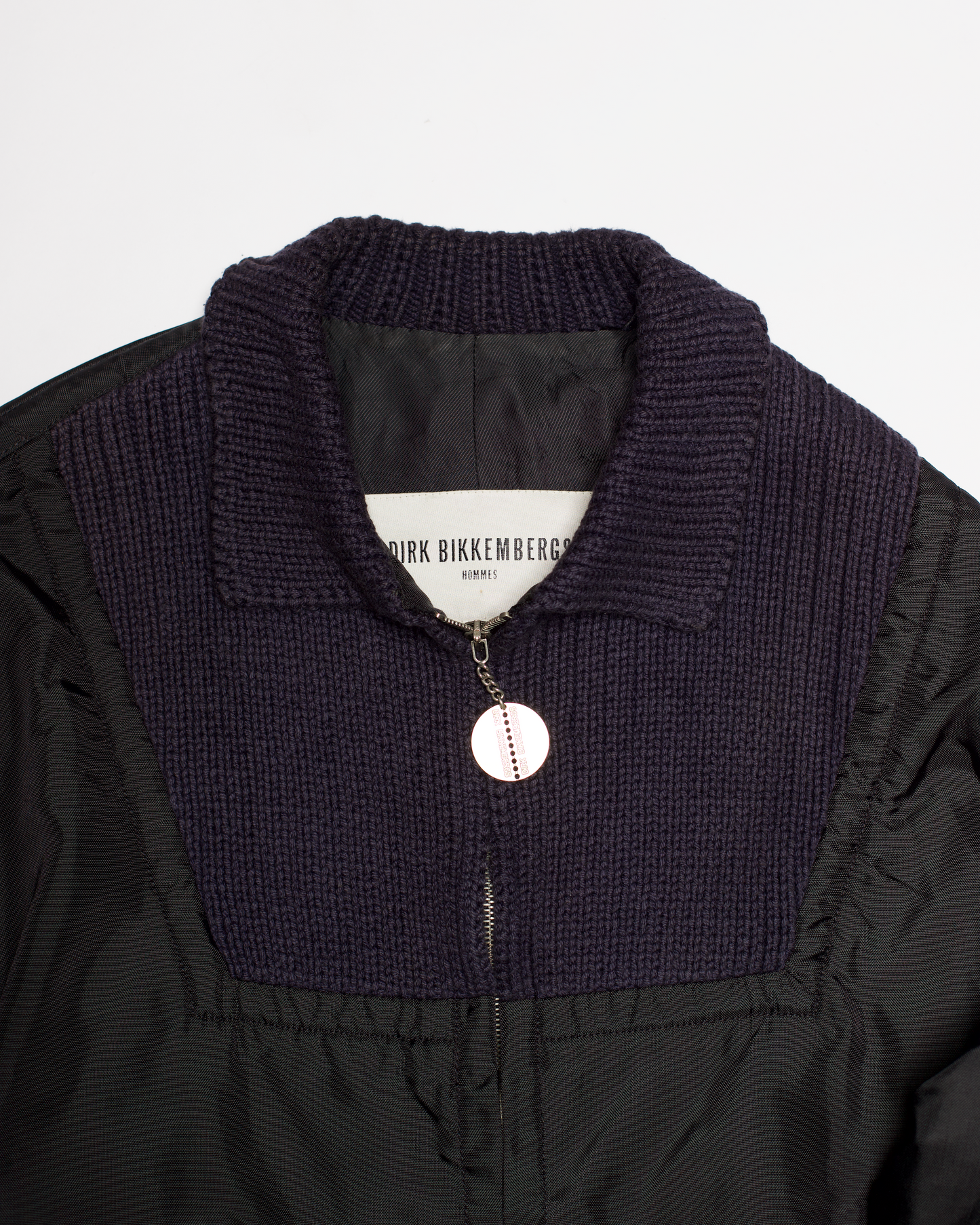 Dirk Bikkembergs Hommes Panelled Knit Bomber