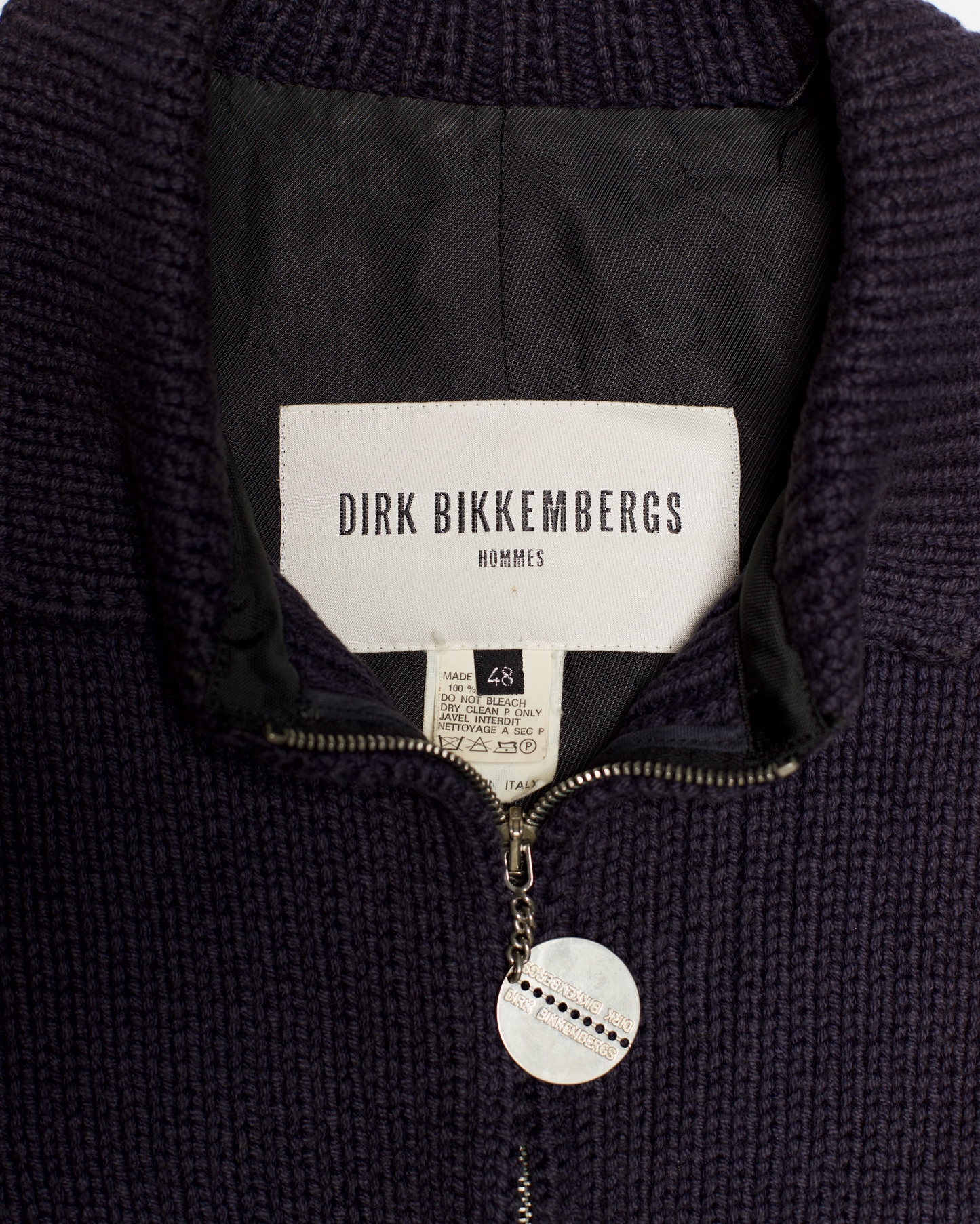 Dirk Bikkembergs Hommes Panelled Knit Bomber