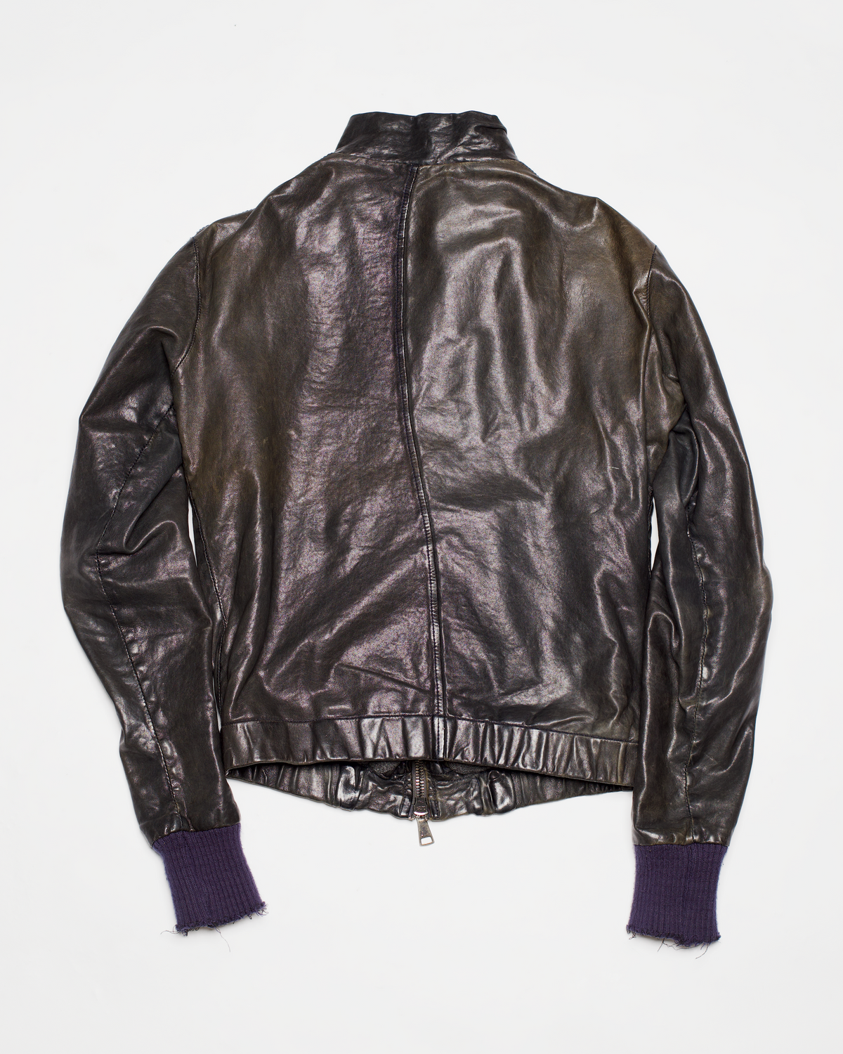 Giorgio Brato Lamb Leather Zip Jacket