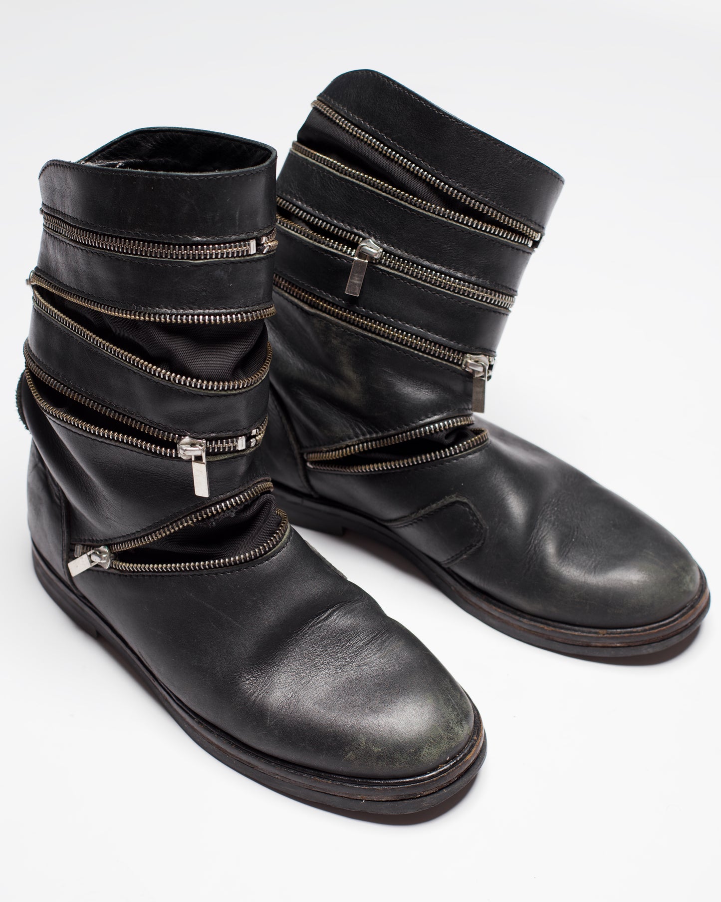 Raf Simons Autumn-Winter 2006/07 Accordion Zipper Boots