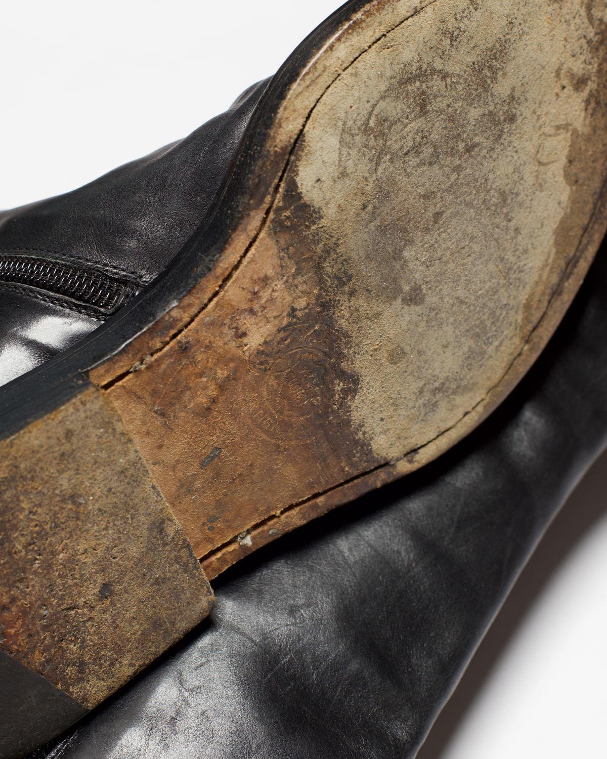 Ann Demeulemeester Leather Riding Boots