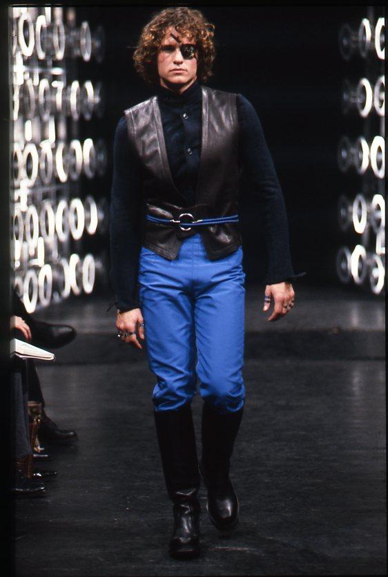 Dirk Bikkembergs Hommes Autumn-Winter 1996/97 Leather Bungee Vest