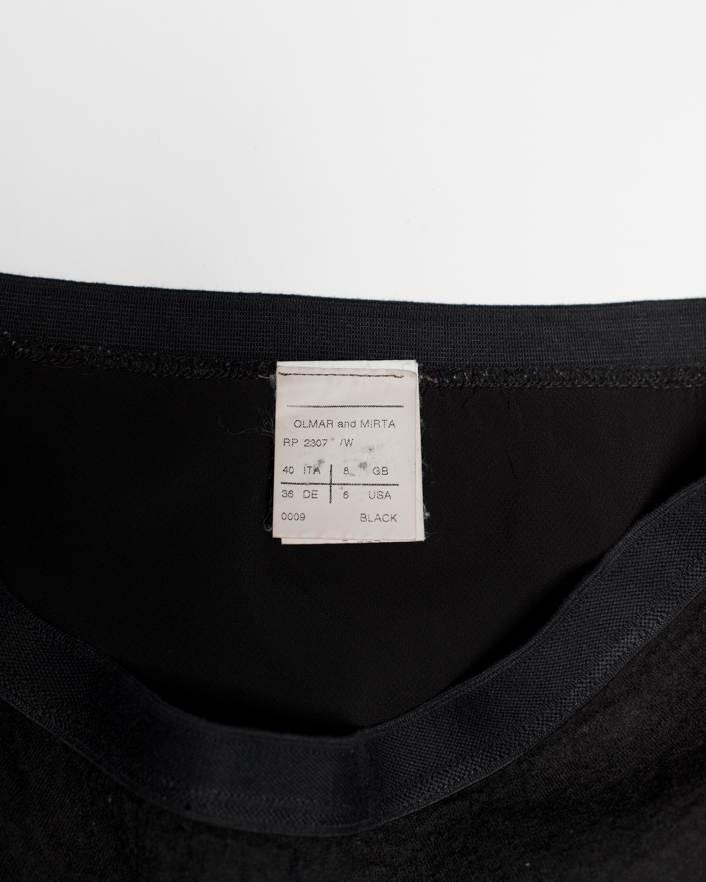 Rick Owens Autumn-Winter 08/09 "STAG" Wool Skirt