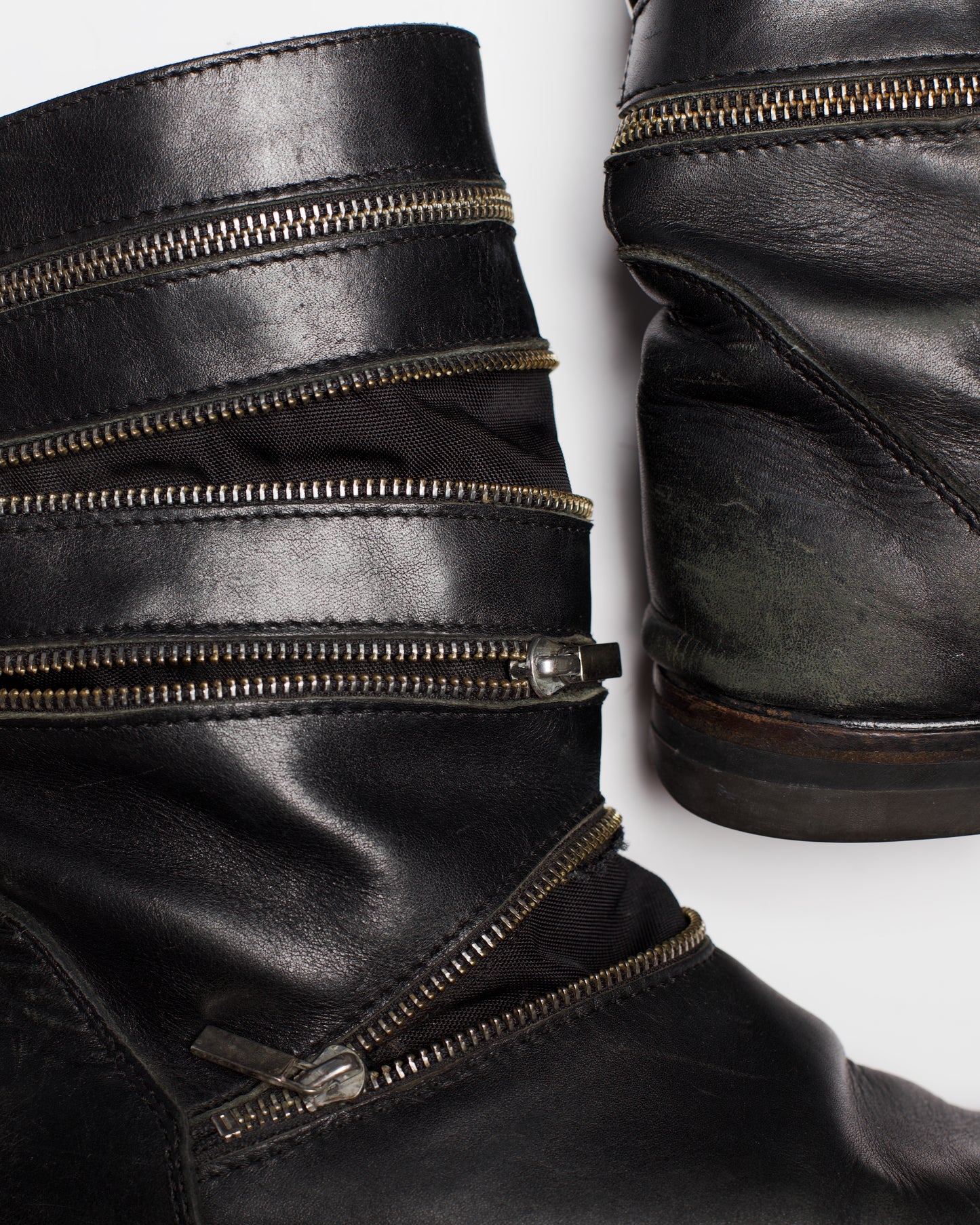 Raf Simons Autumn-Winter 2006/07 Accordion Zipper Boots