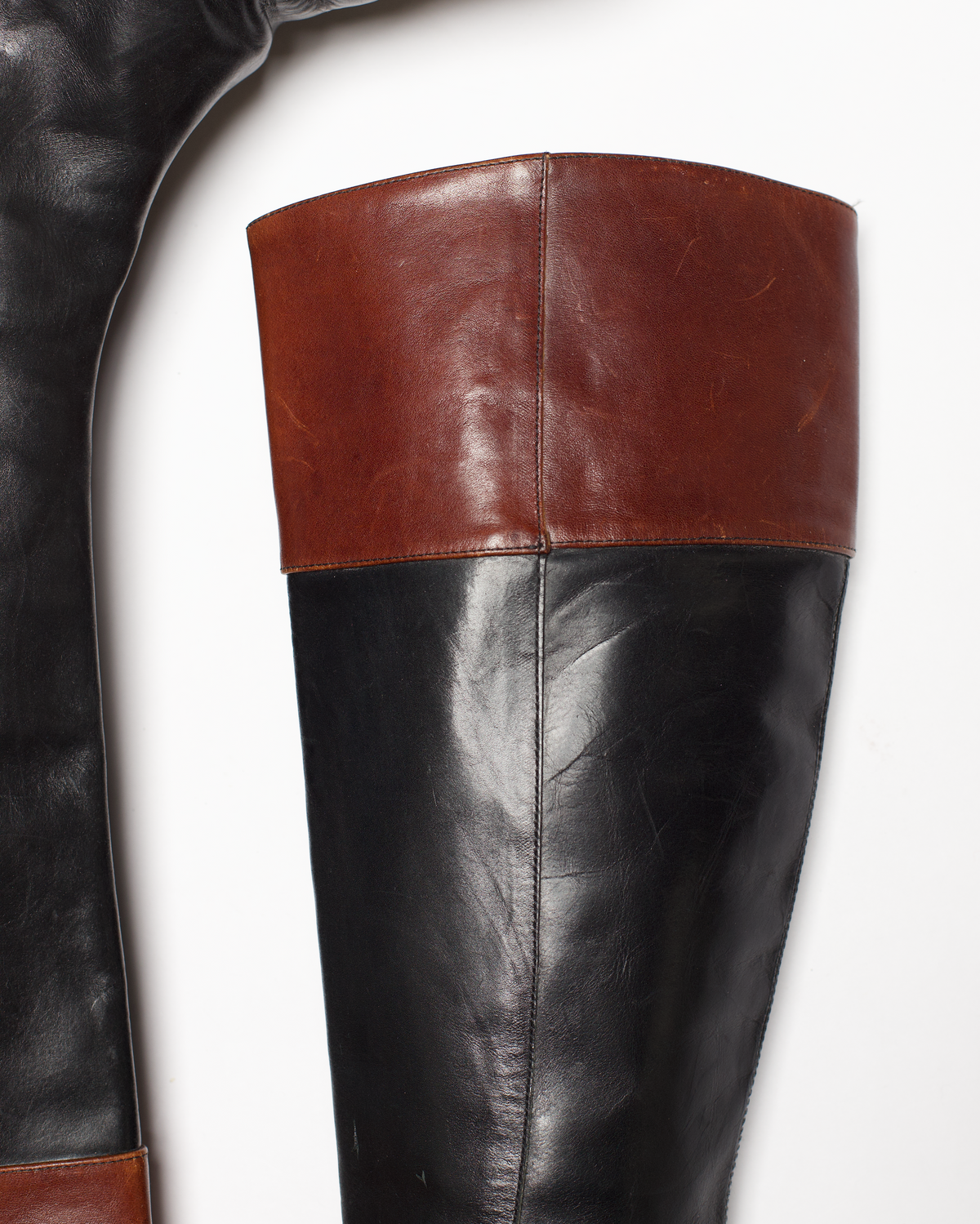 Ann Demeulemeester Leather Riding Boots