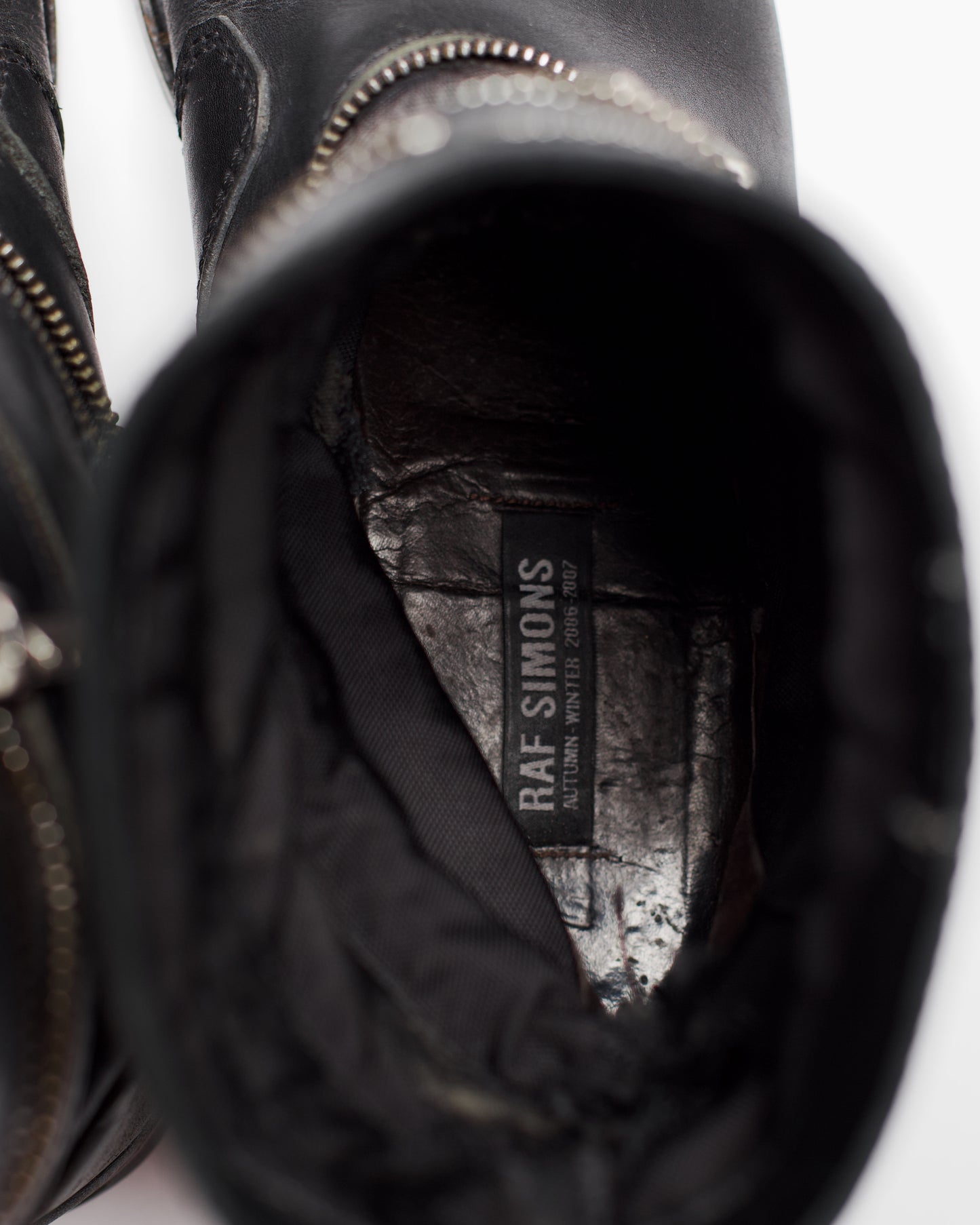 Raf Simons Autumn-Winter 2006/07 Accordion Zipper Boots