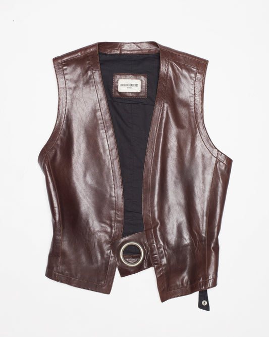 Dirk Bikkembergs Hommes Autumn-Winter 1996/97 Leather Bungee Vest