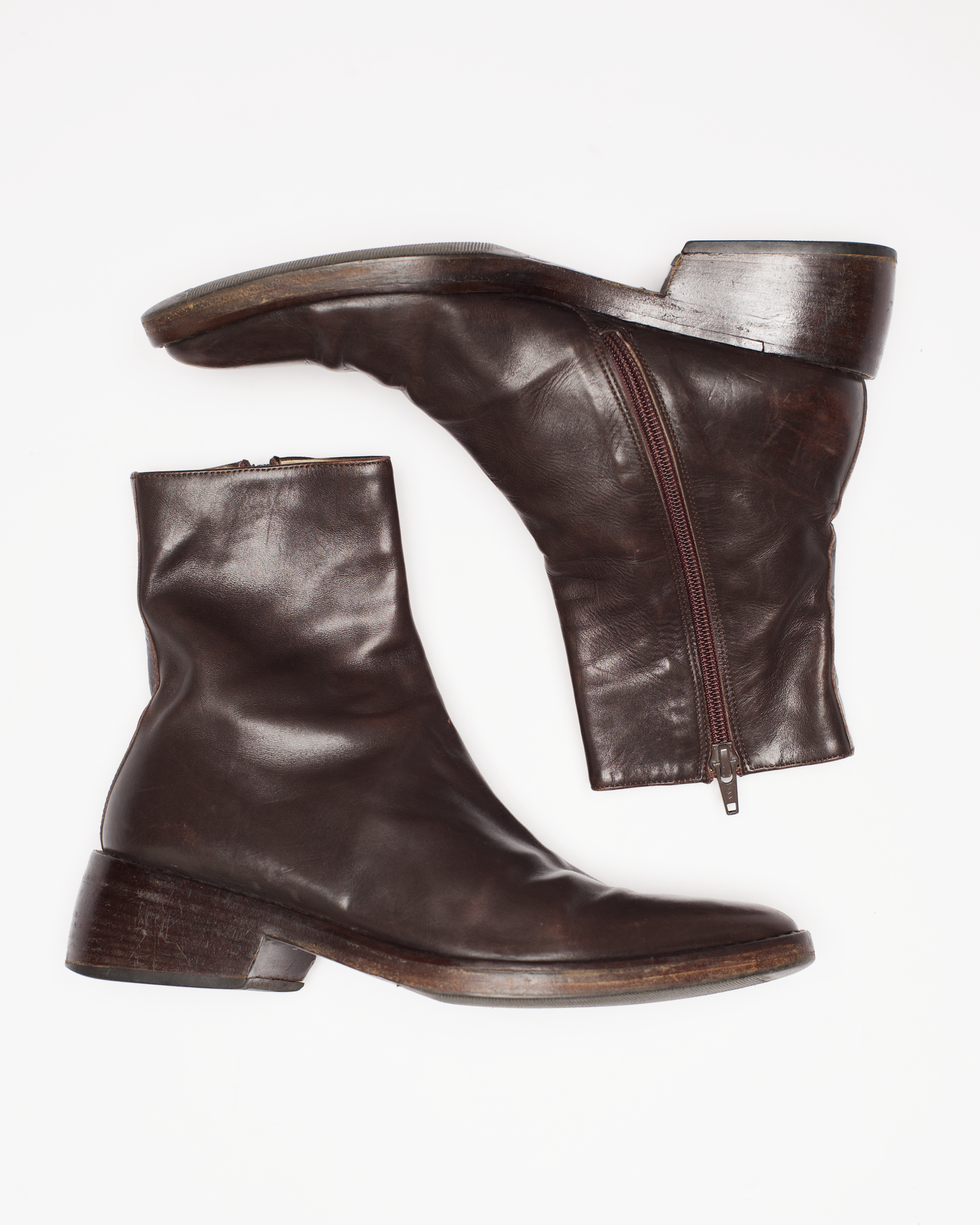 Ann Demeulemeester Leather Ankle Boots