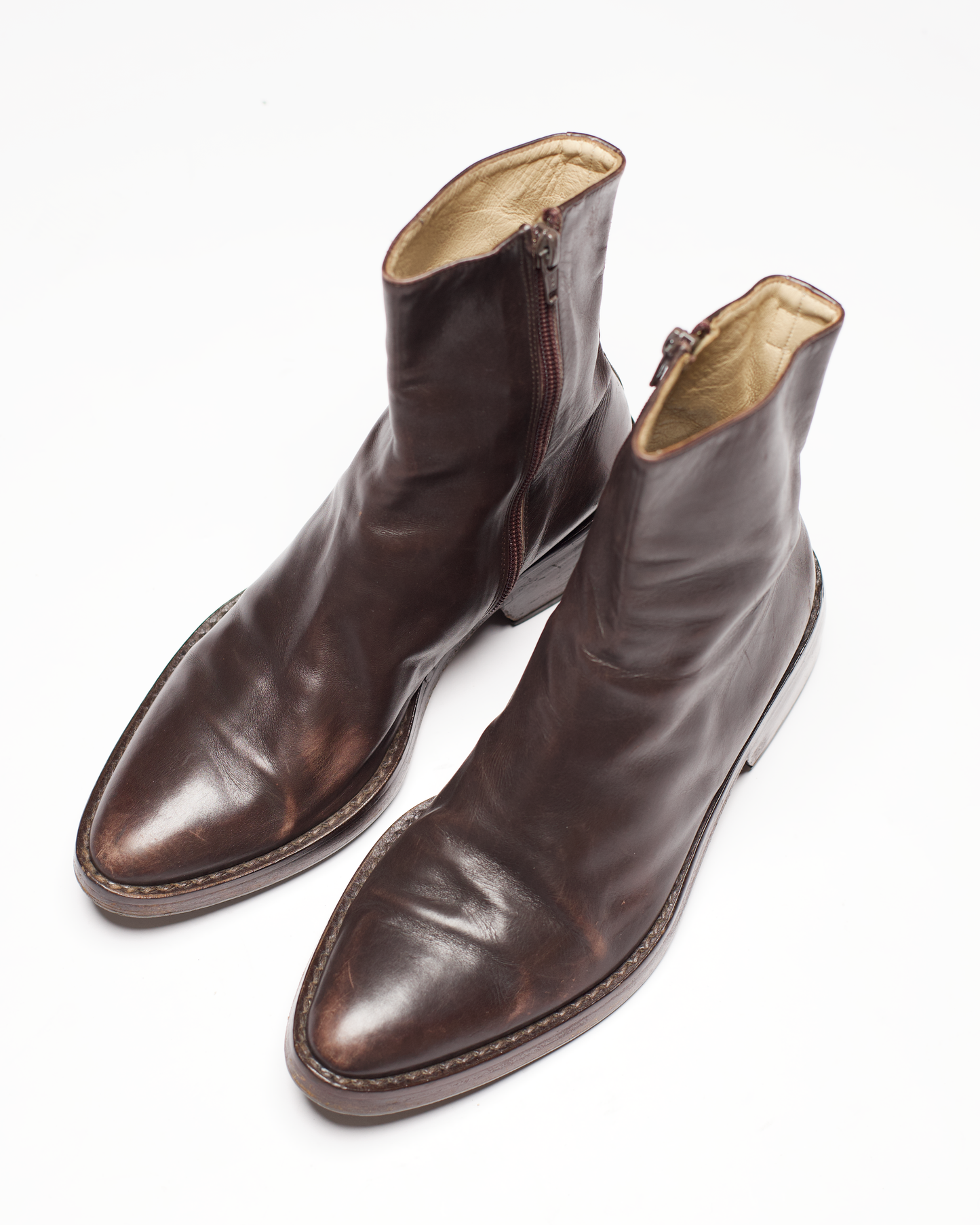 Ann Demeulemeester Leather Ankle Boots