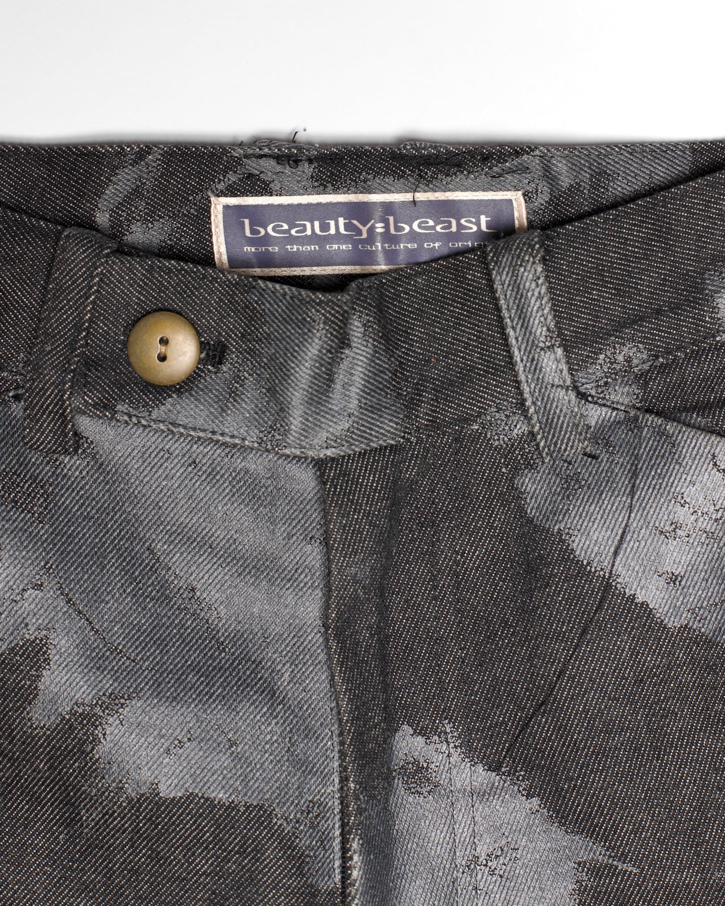 beauty:beast Wax Coated Denim Shorts