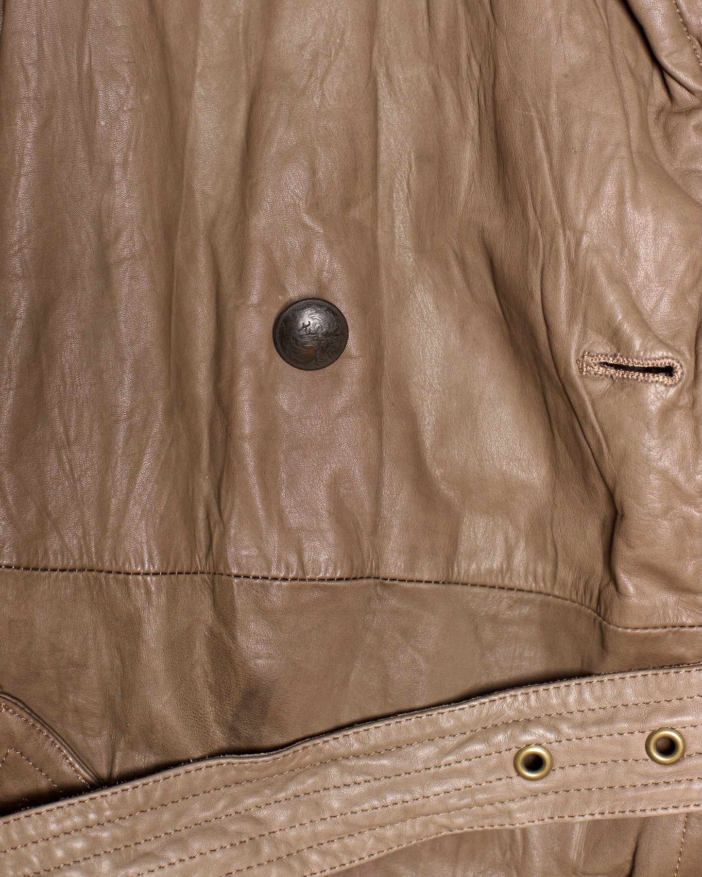Kyoji Maruyama Leather Trench Coat