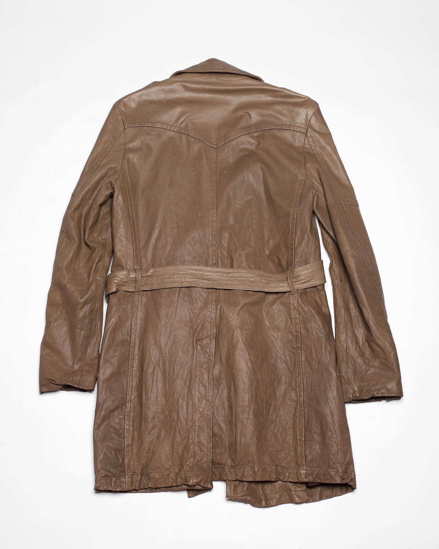 Kyoji Maruyama Leather Trench Coat