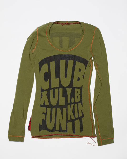Xuly Bët Upcycled Graphic Top (Green)