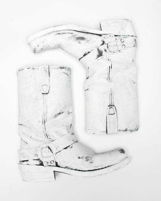 复古彩绘 Frye 工程师靴