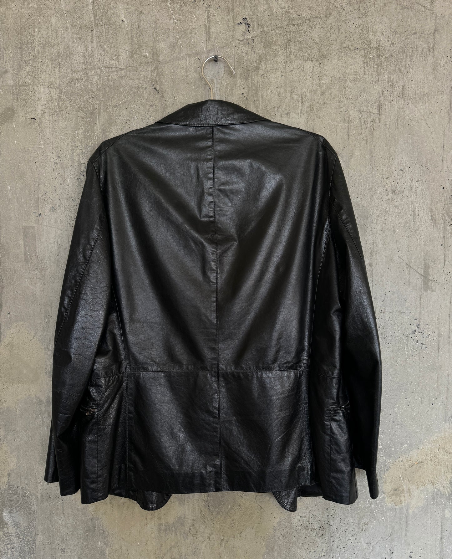 Jil Sander by Raf Simons Leather Blazer