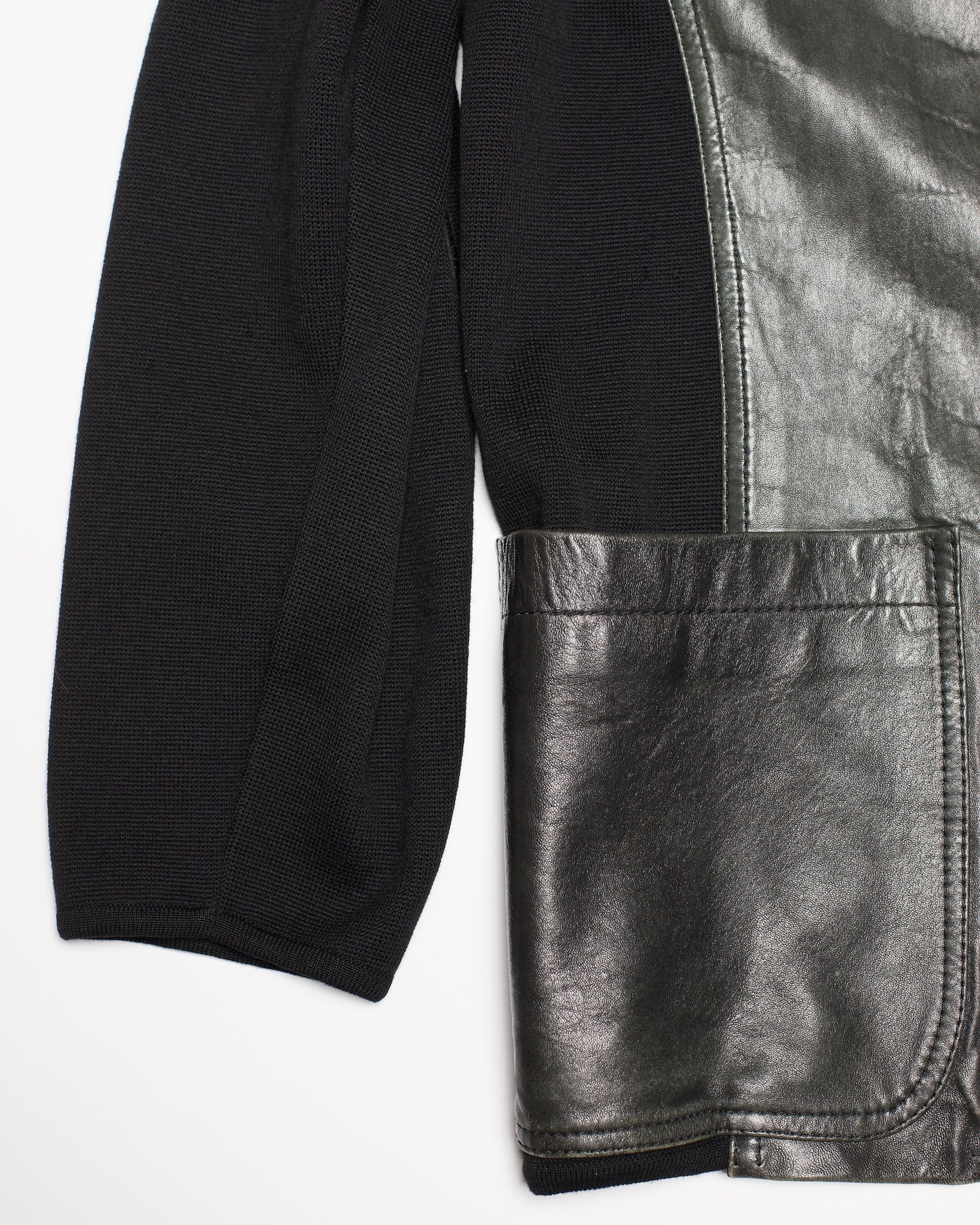 Dirk Bikkembergs Autumn-Winter 1991/92 Hybrid Leather Jacket