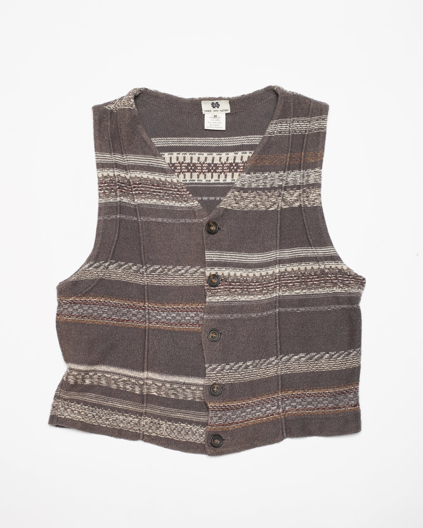 Dries Van Noten 1990s Rustic Vest