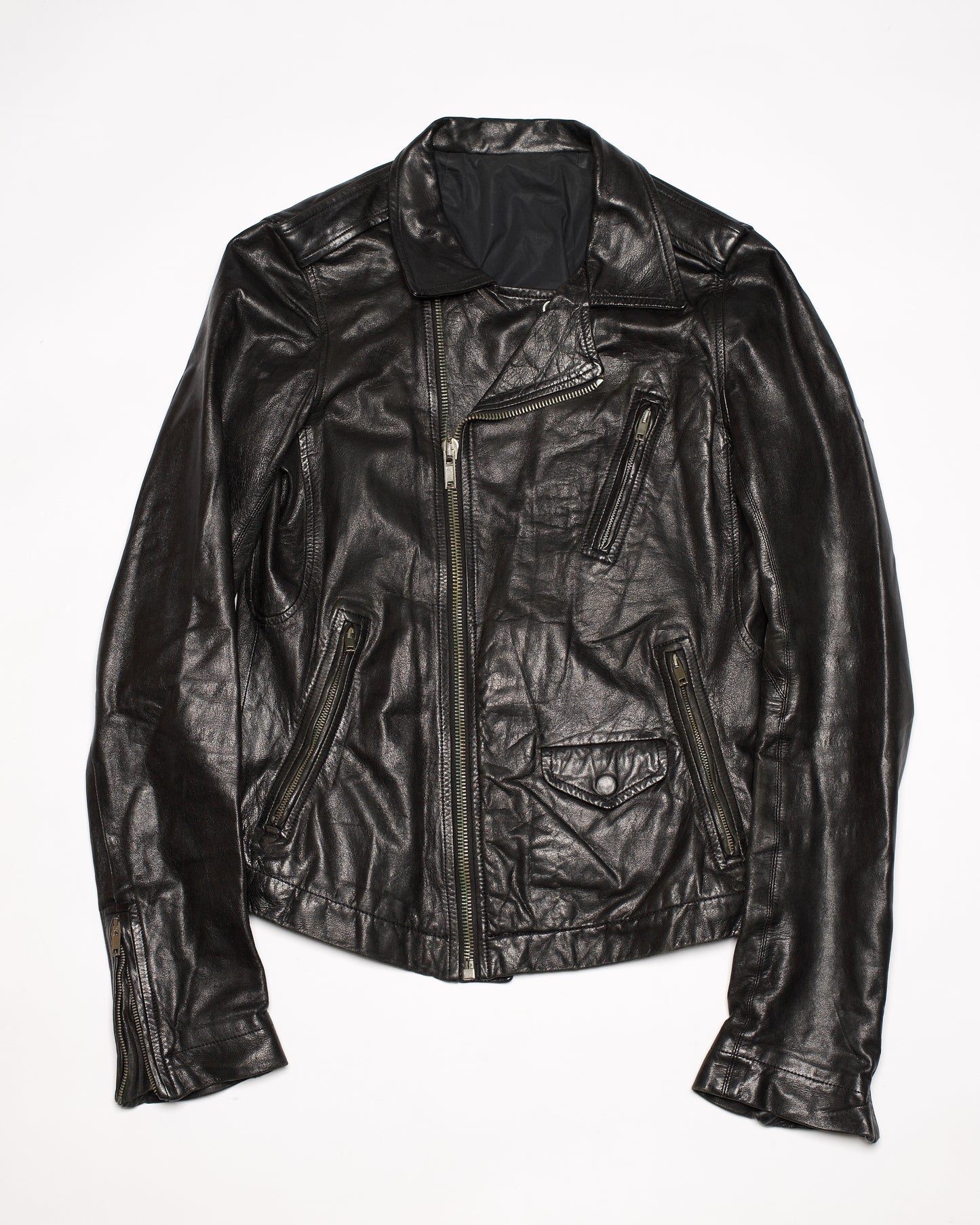 Rick Owens Olmar & Mirta Lamb Leather 'Stooges' Jacket