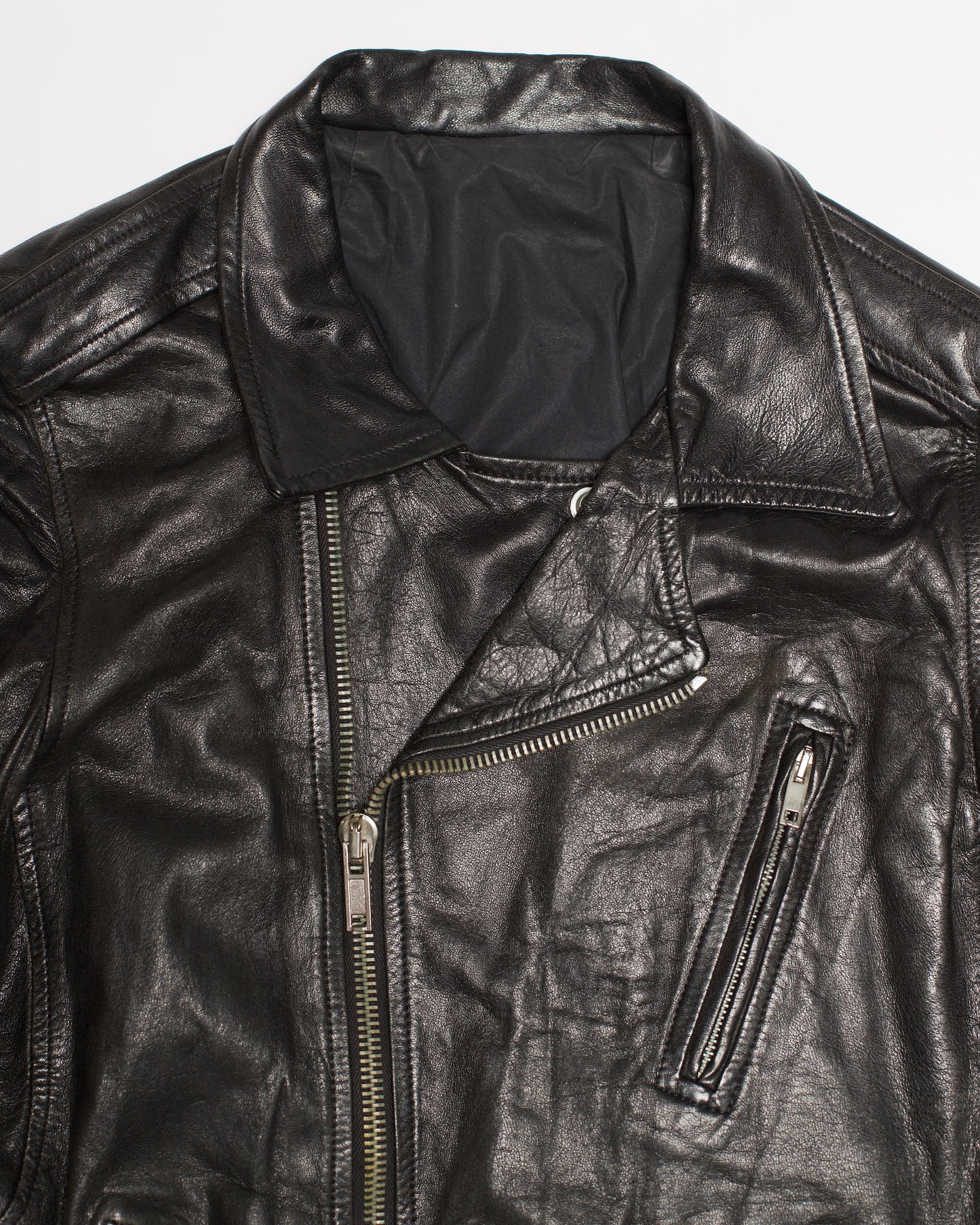 Rick Owens Olmar & Mirta Lamb Leather 'Stooges' Jacket