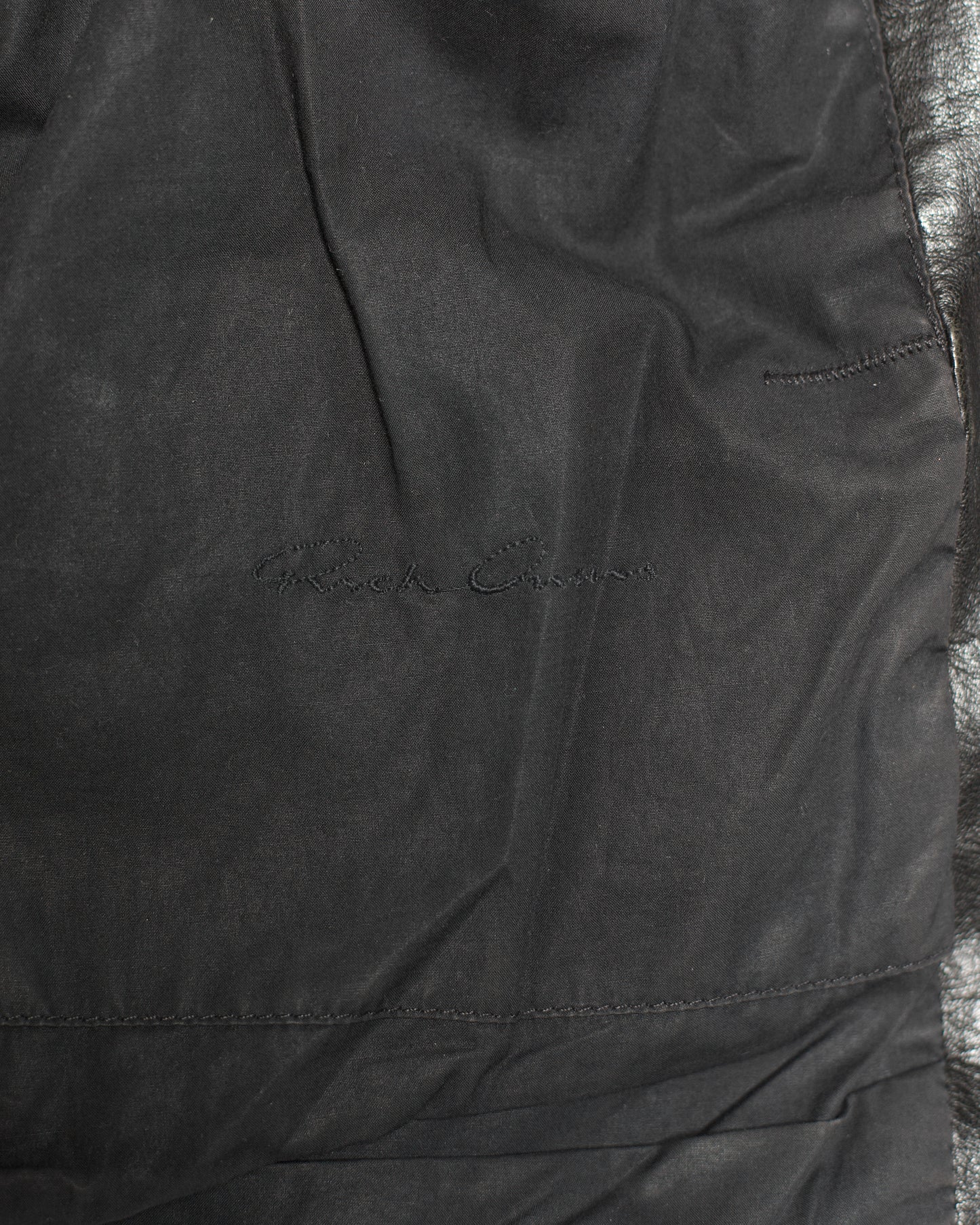 Rick Owens Olmar & Mirta Lamb Leather 'Stooges' Jacket