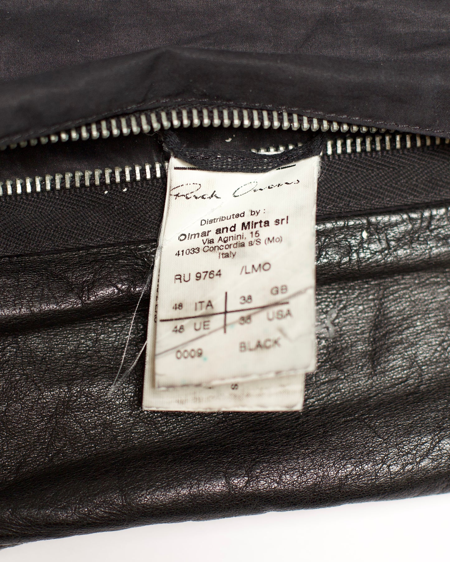 Rick Owens Olmar & Mirta Lamb Leather 'Stooges' Jacket