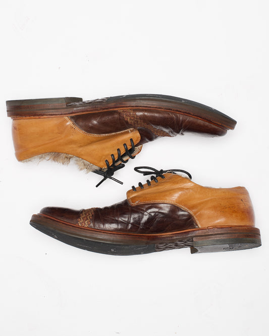 Number (N)ine Autumn-Winter 2002/03 'NOWHERE MAN' Fur Lined Oxfords