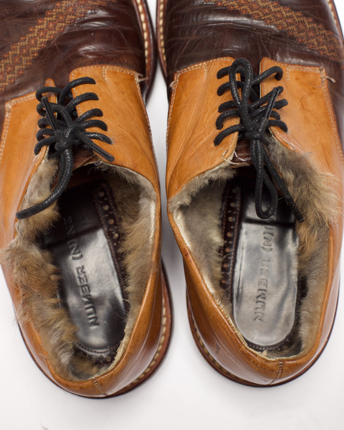 Number (N)ine Autumn-Winter 2002/03 'NOWHERE MAN' Fur Lined Oxfords