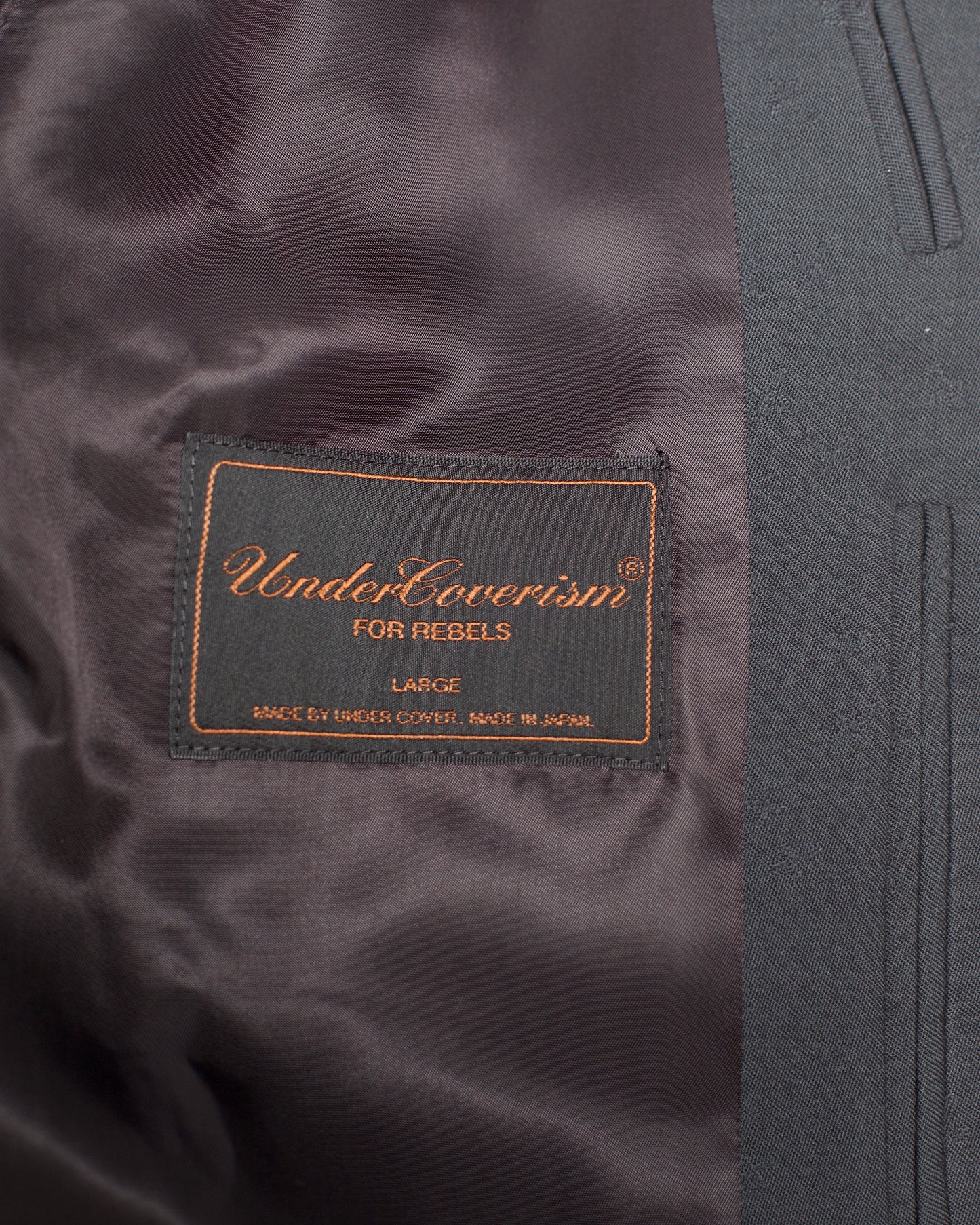 Undercover 2002/03 秋冬系列“女巫细胞分裂”乙烯基领夹克