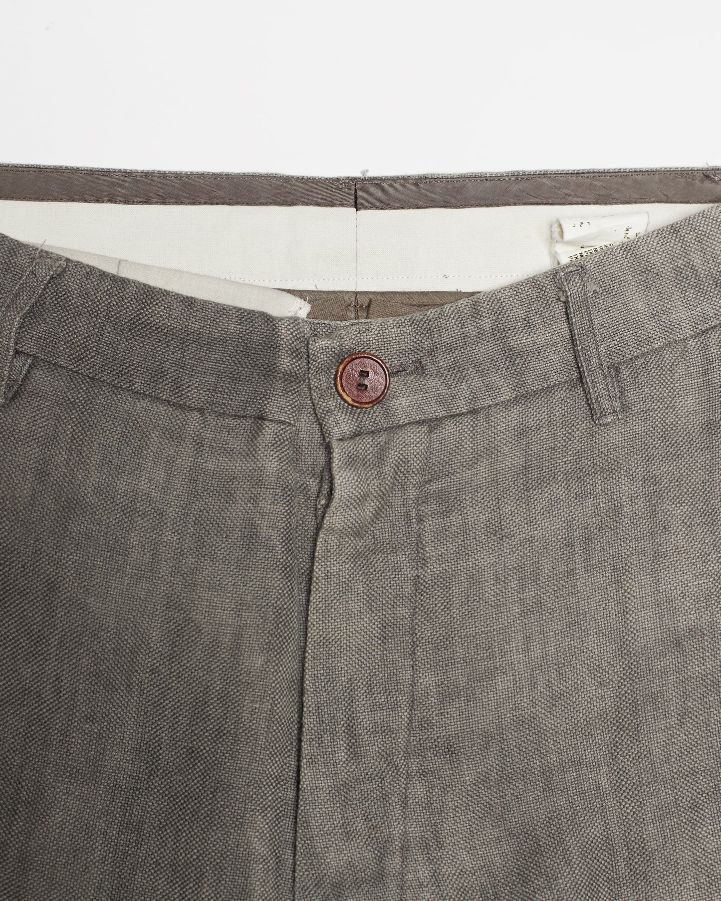 Rick Owens Olmar & Mirta 2000s Linen Cropped Pants