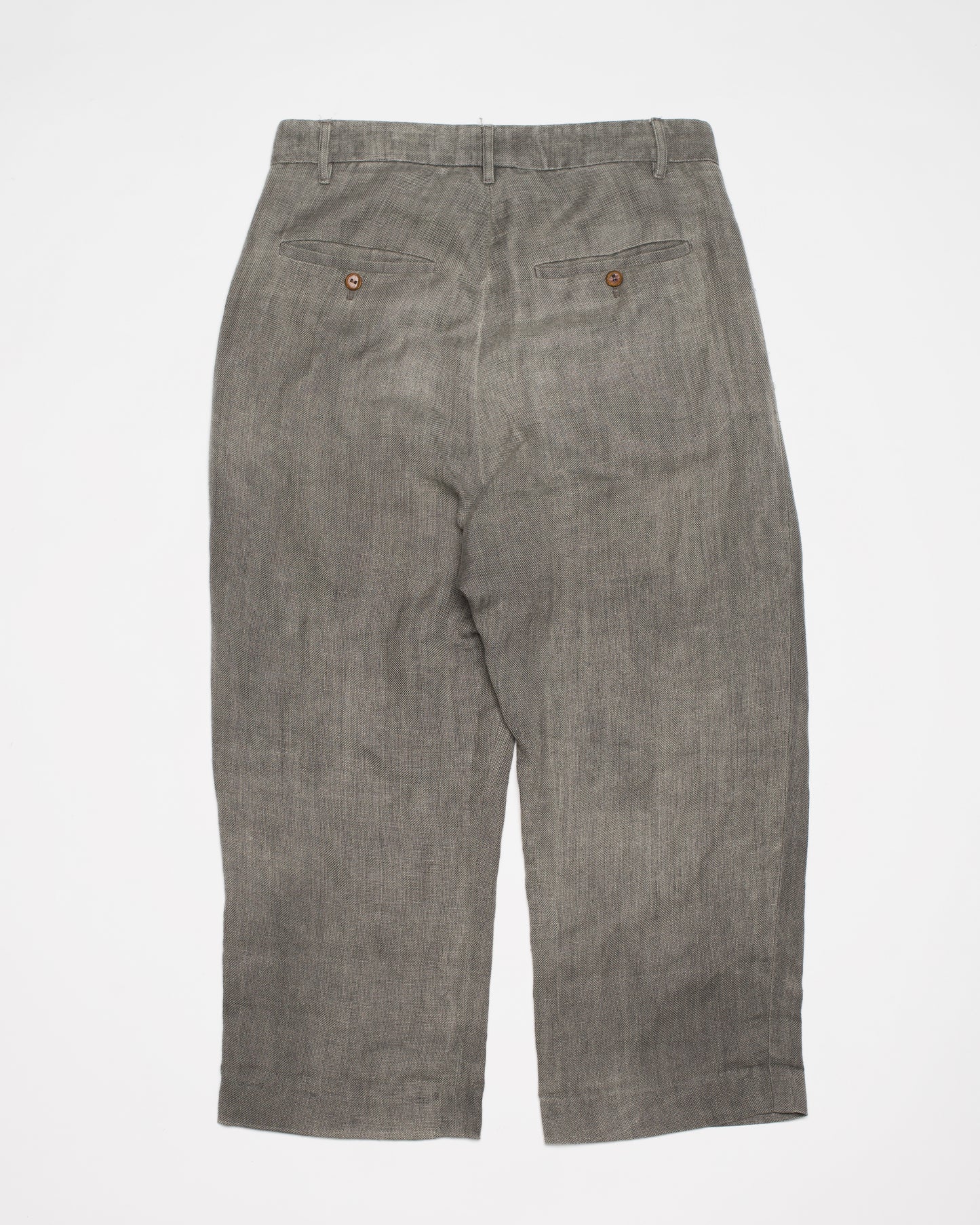 Rick Owens Olmar & Mirta 2000s Linen Cropped Pants