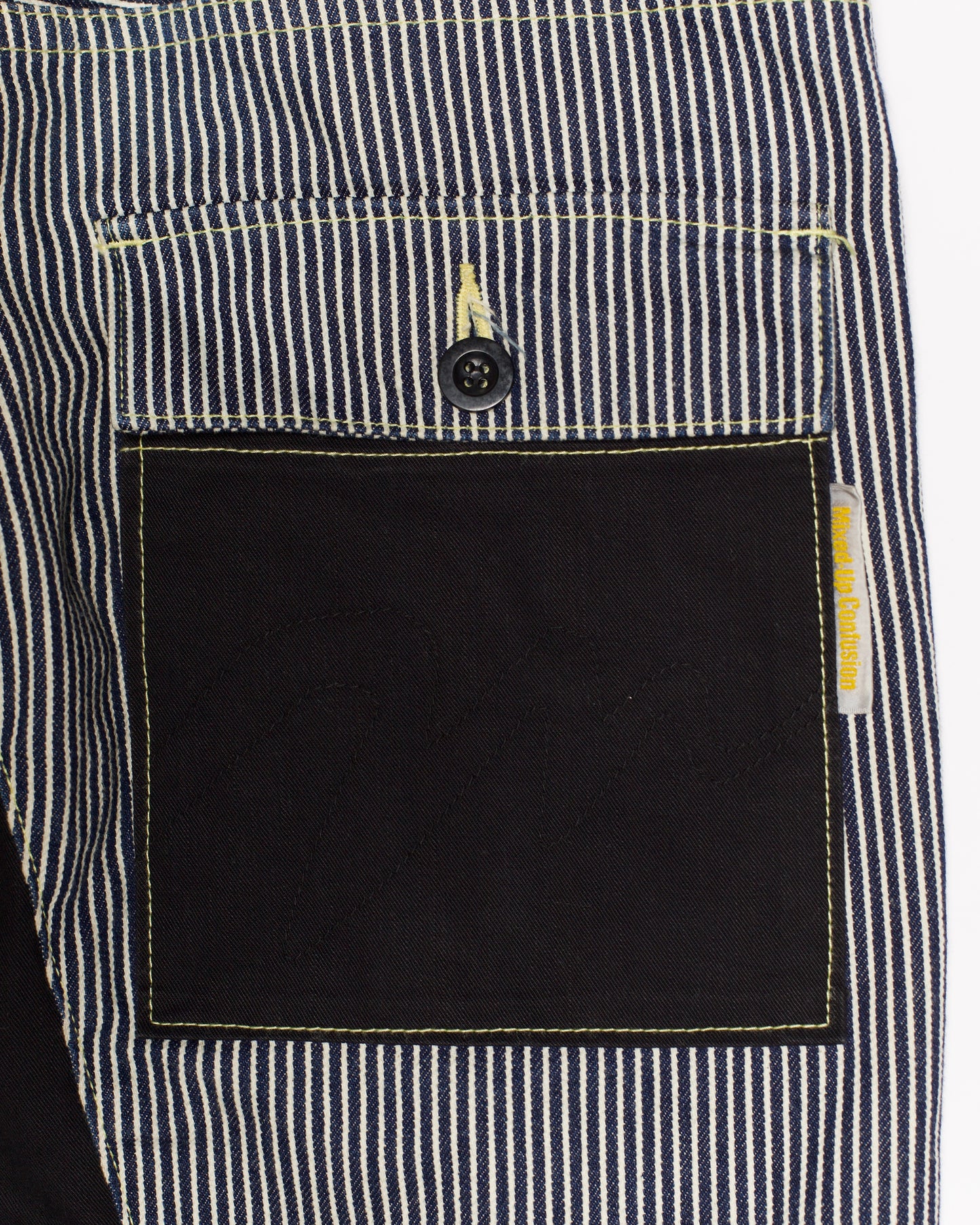 Mixed-Up-Confusion Hickory Repaired Denim