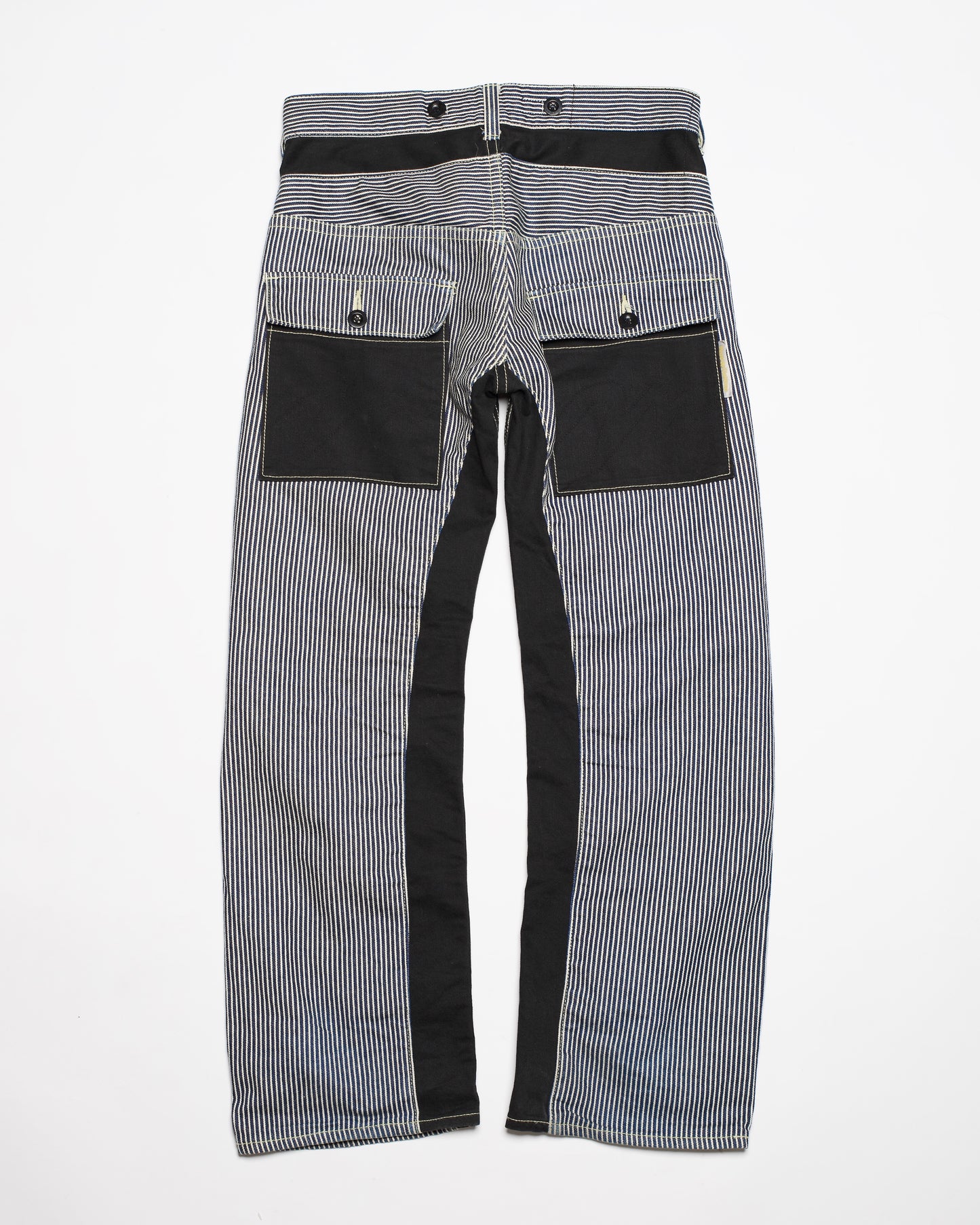 Mixed-Up-Confusion Hickory Repaired Denim