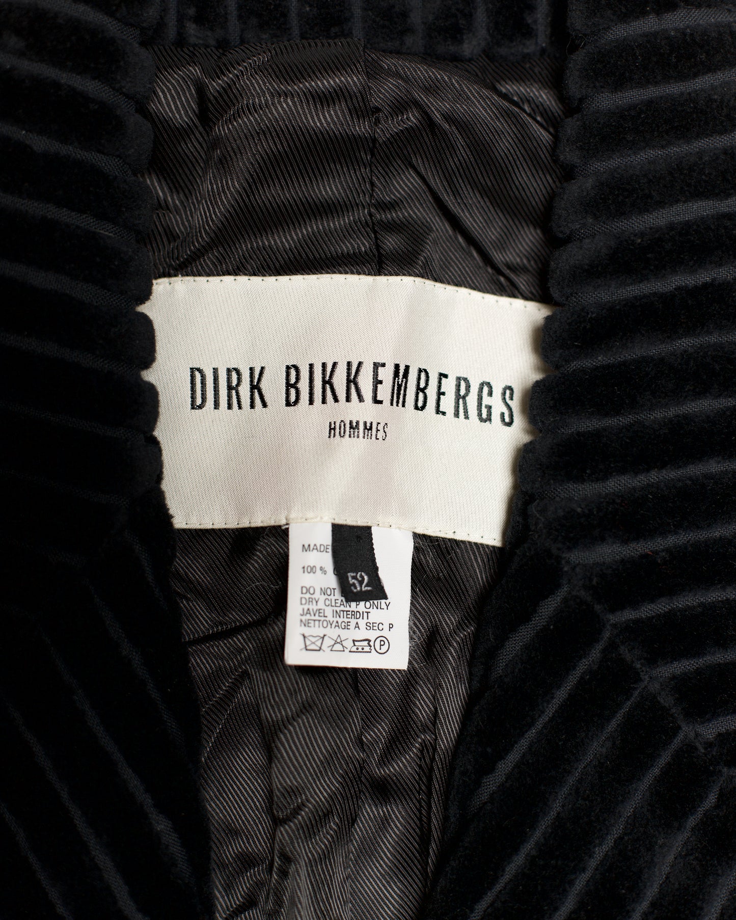 Dirk Bikkembergs Autumn-Winter 1993/94 Corduroy Jacket